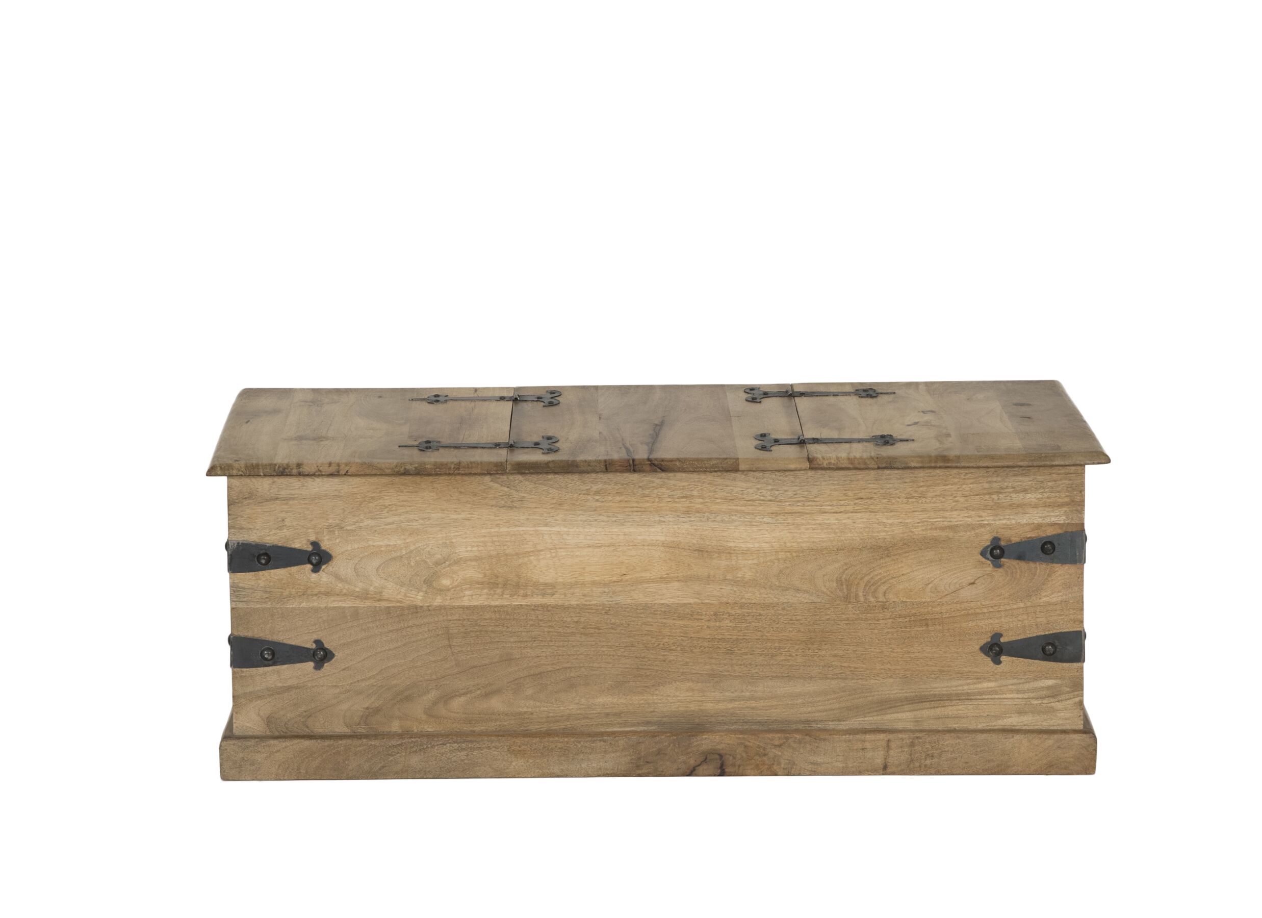 Overzichtsfoto - Salontafel Cyclops 118x53cm - hout massief - naturel