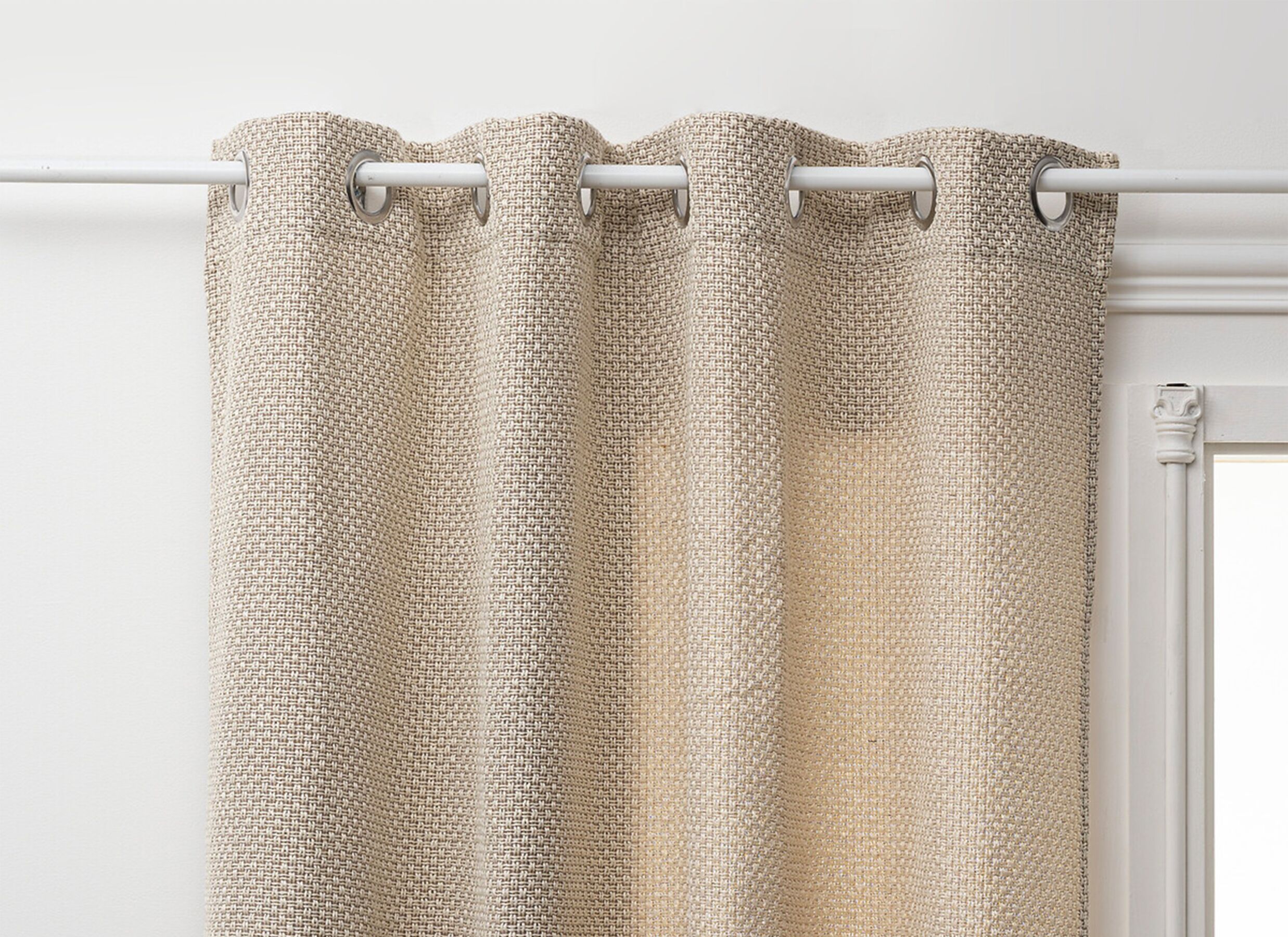 Sfeerfoto - Gordijn Wild 140x260cm - polyester - taupe