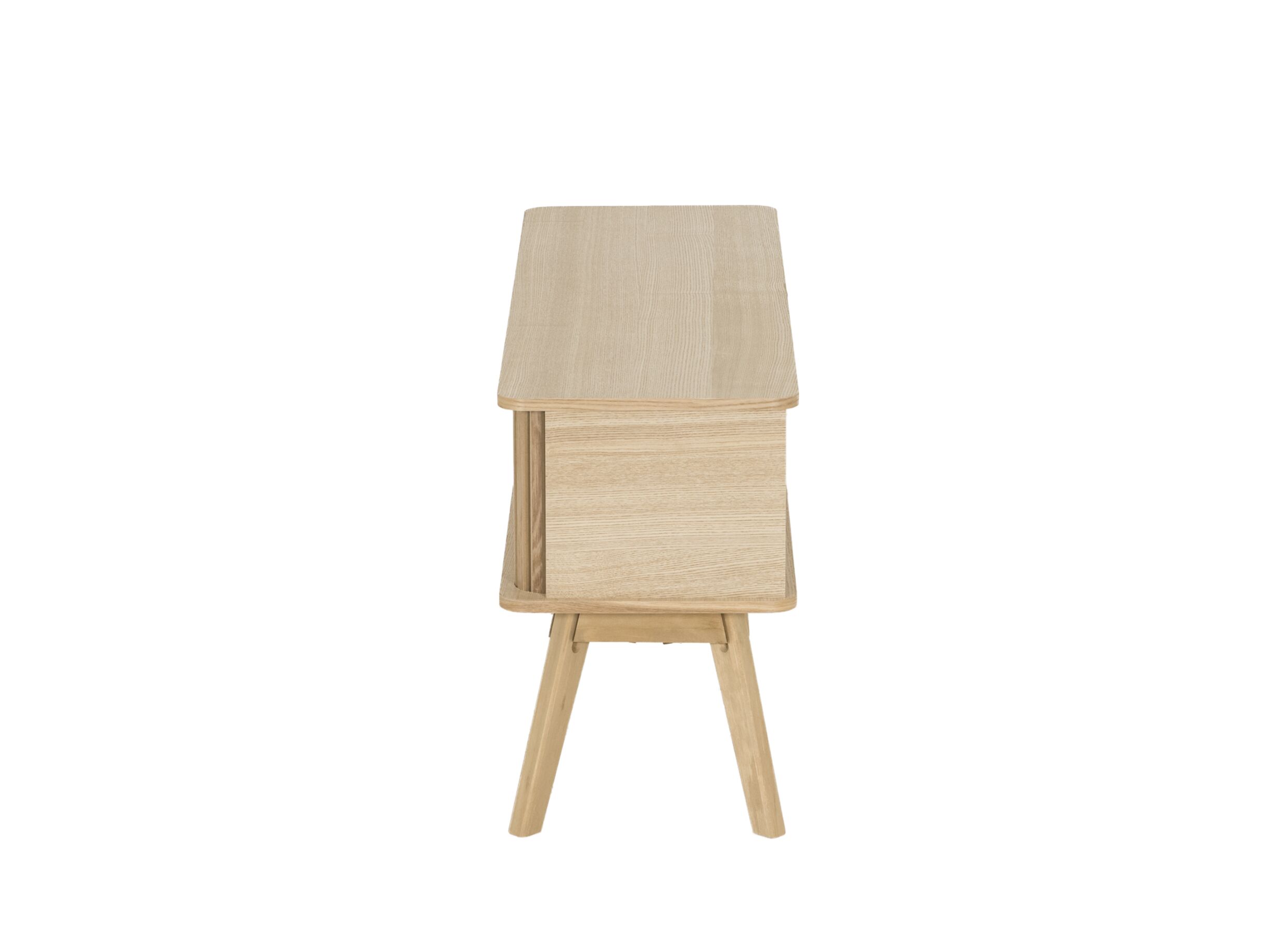 Aperçu - Meuble TV Eno 100cm - MDF/placage de frêne - naturel