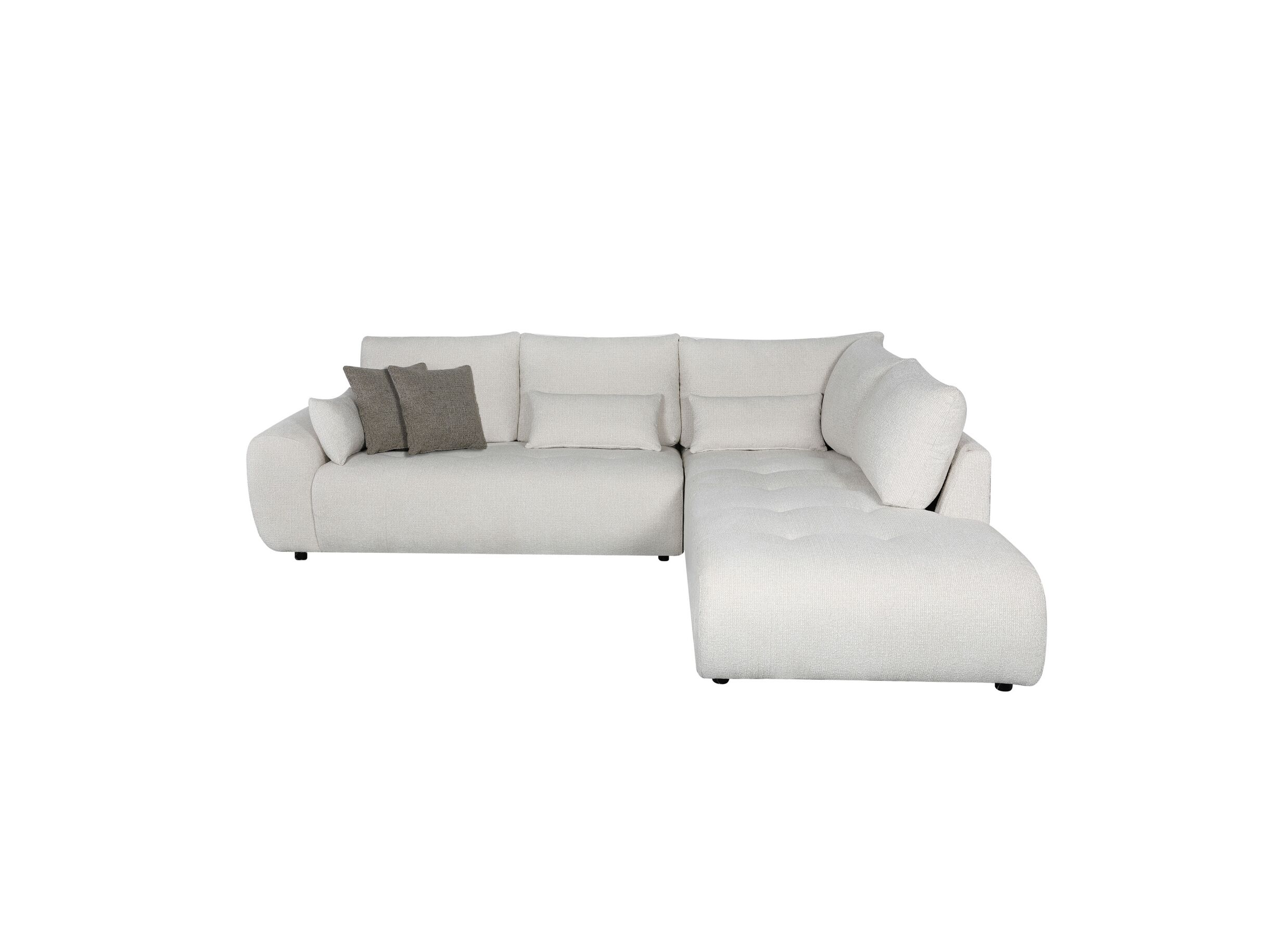 Aperçu - Canapé d'angle Garama tissu beige