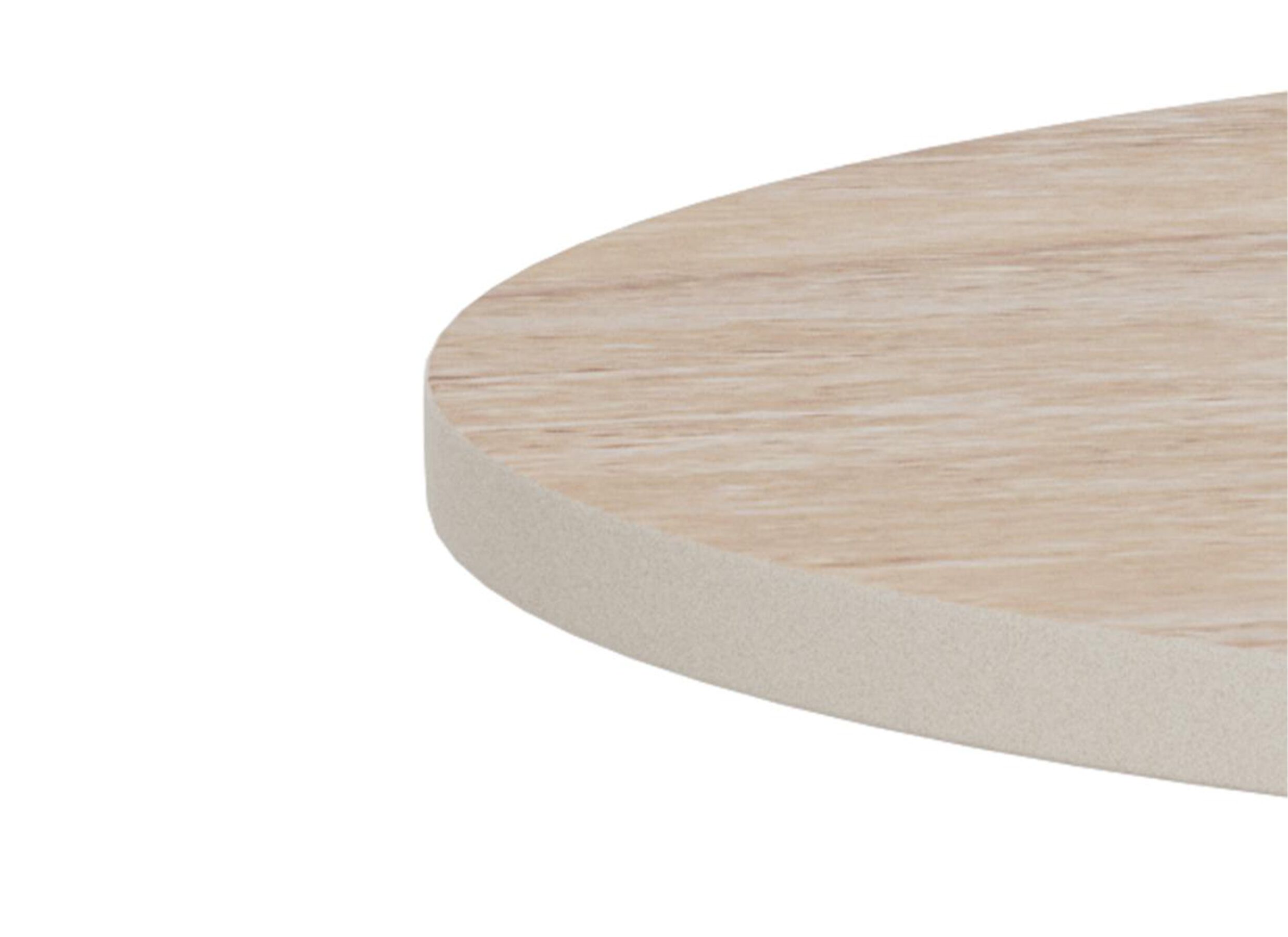 Detail - Table basse Ø45cm - travertin & métal - beige & gris