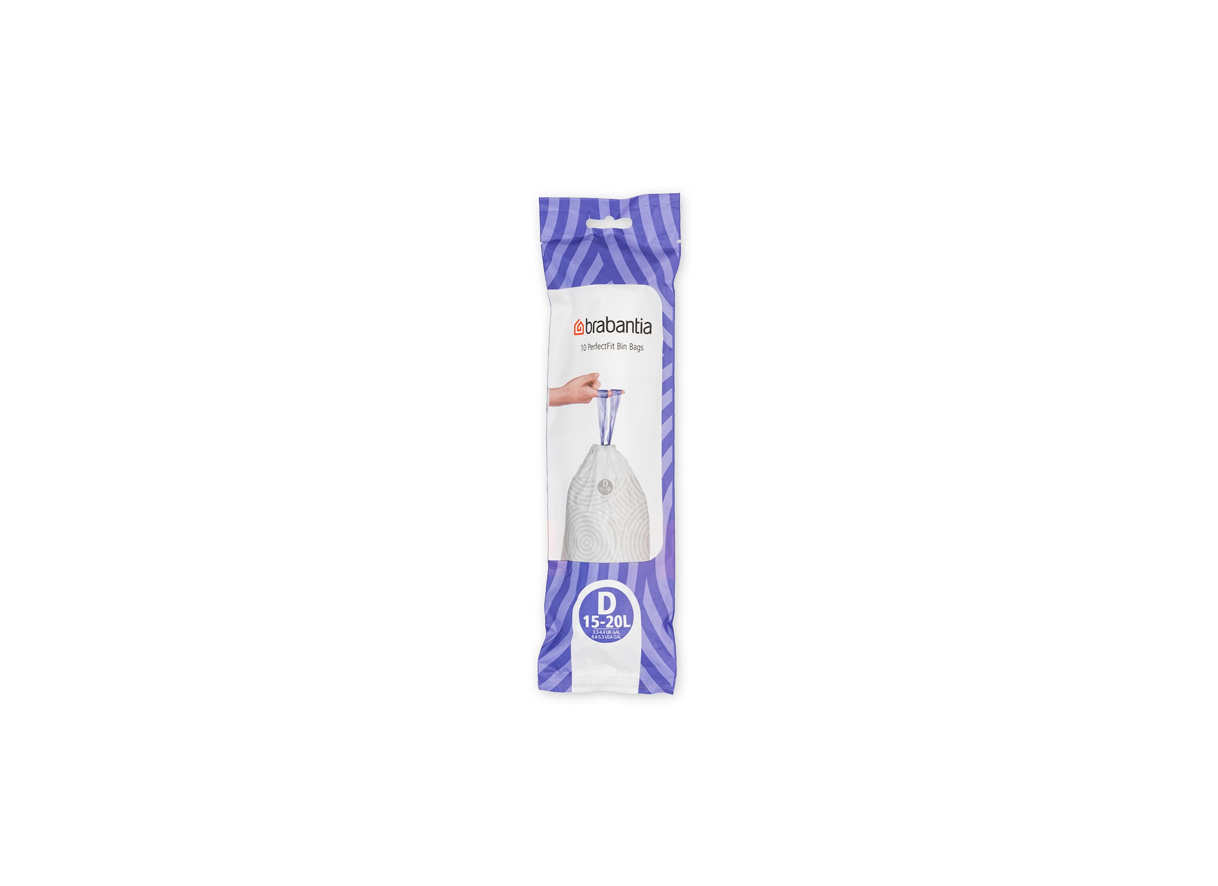 Sac poubelle Recycled Brabantia 15-20L taille D - Sac poubelle Recycled Brabantia 15-20L taille D