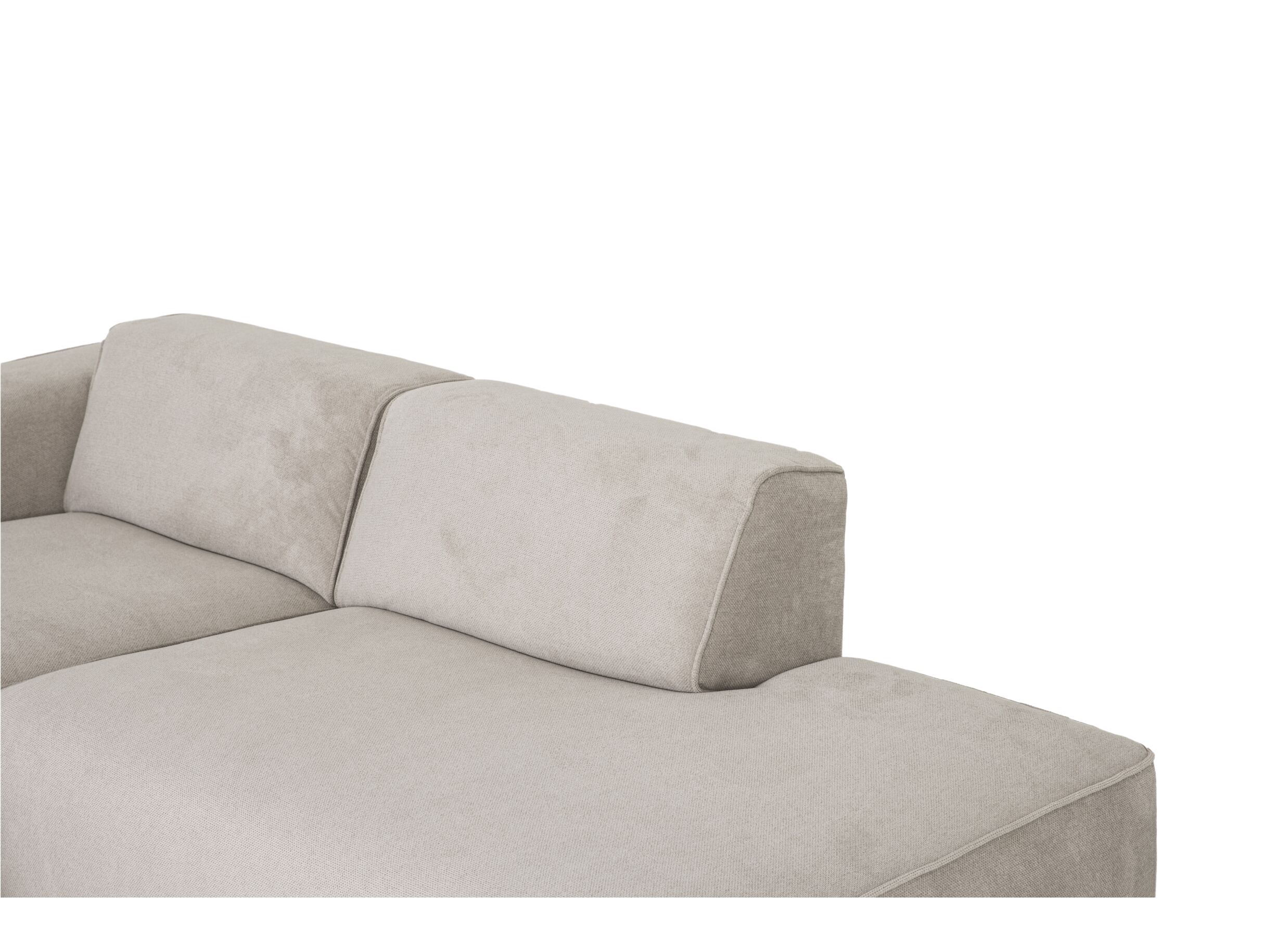 Hoeksalon Enjoy 227x161cm - stof - beige