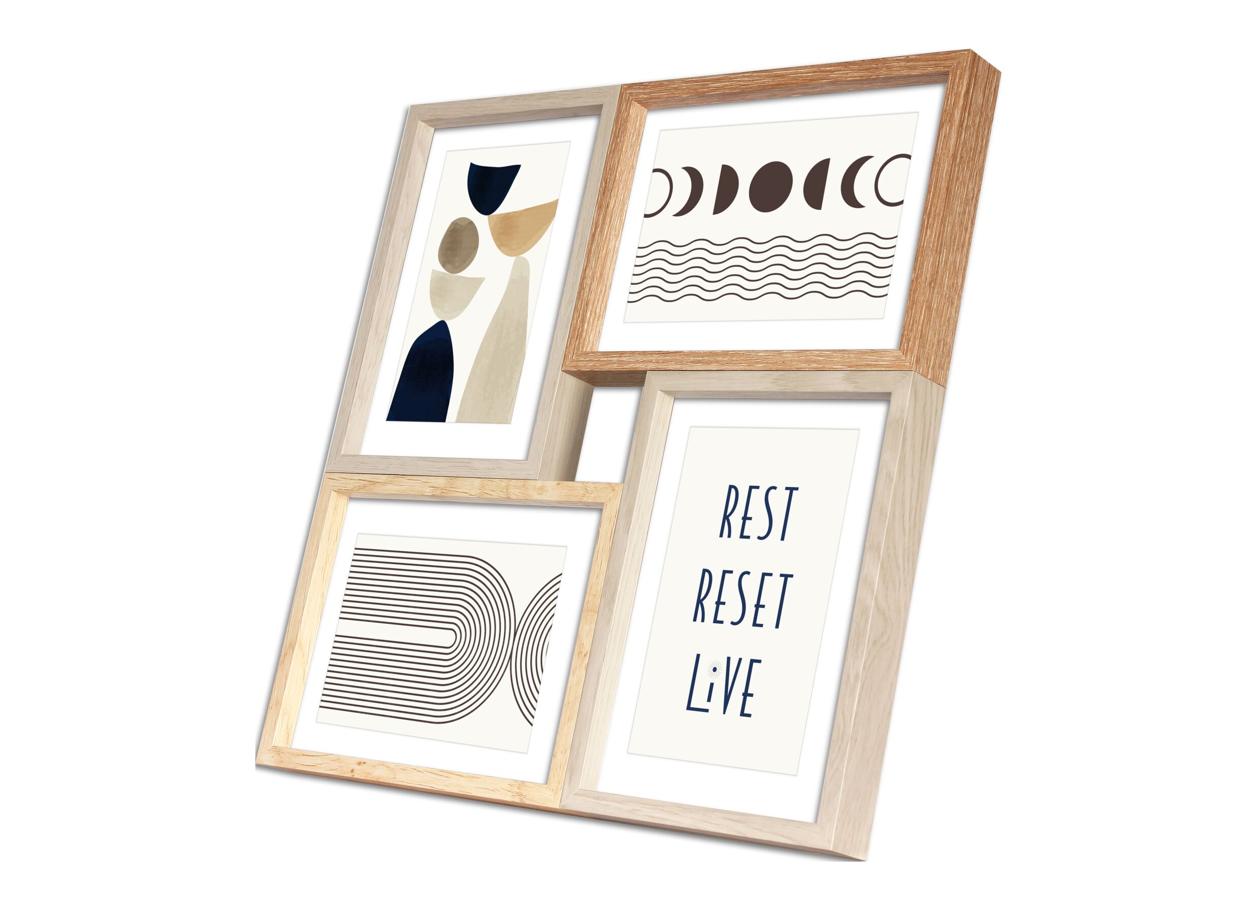Plus Important - Collage de photos Molde 33,5x33,5cm - MDF - naturel