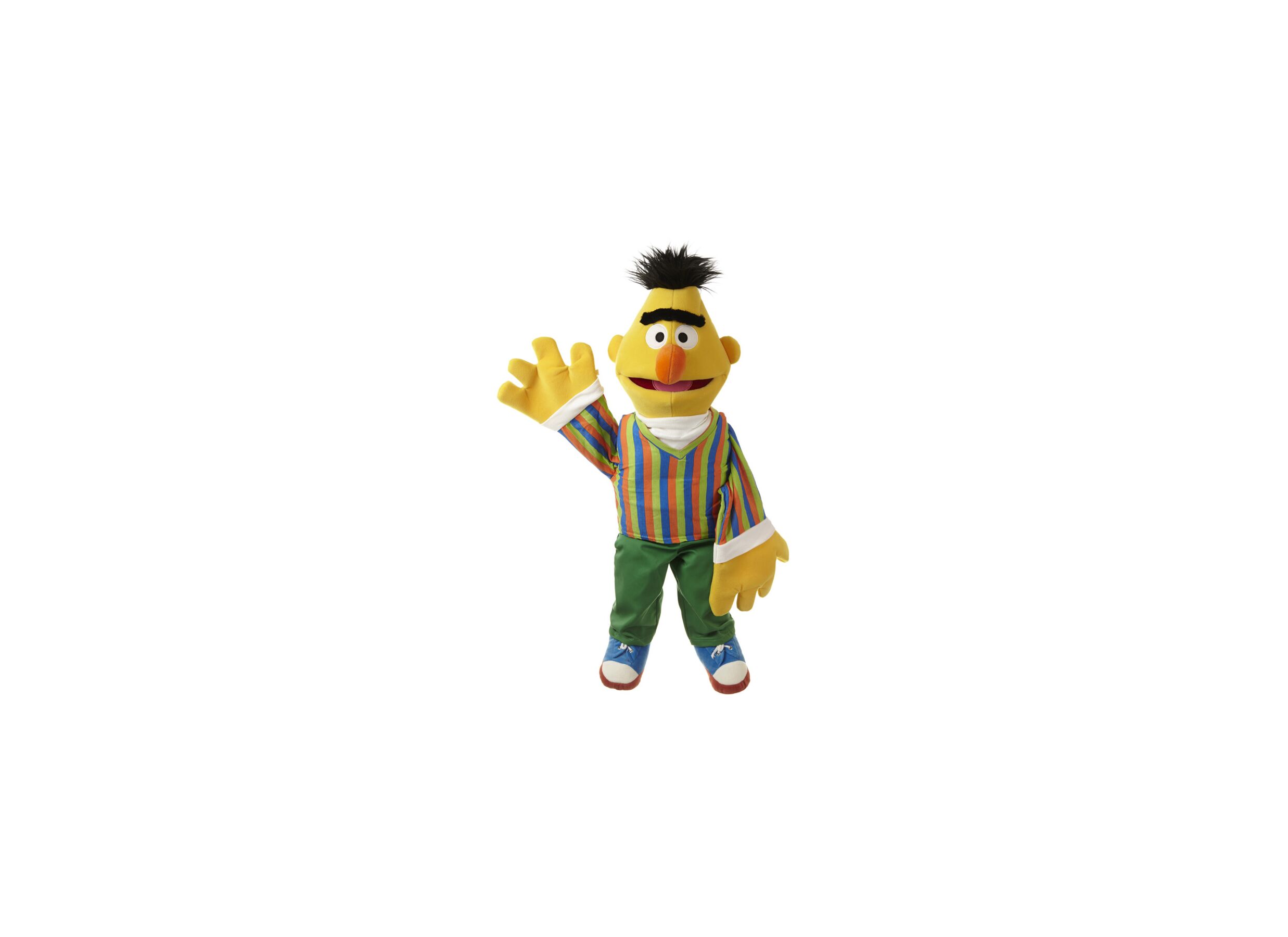 Plus Important - Marionnette à main Sesame Street Bert H65cm - polyester - multicolore