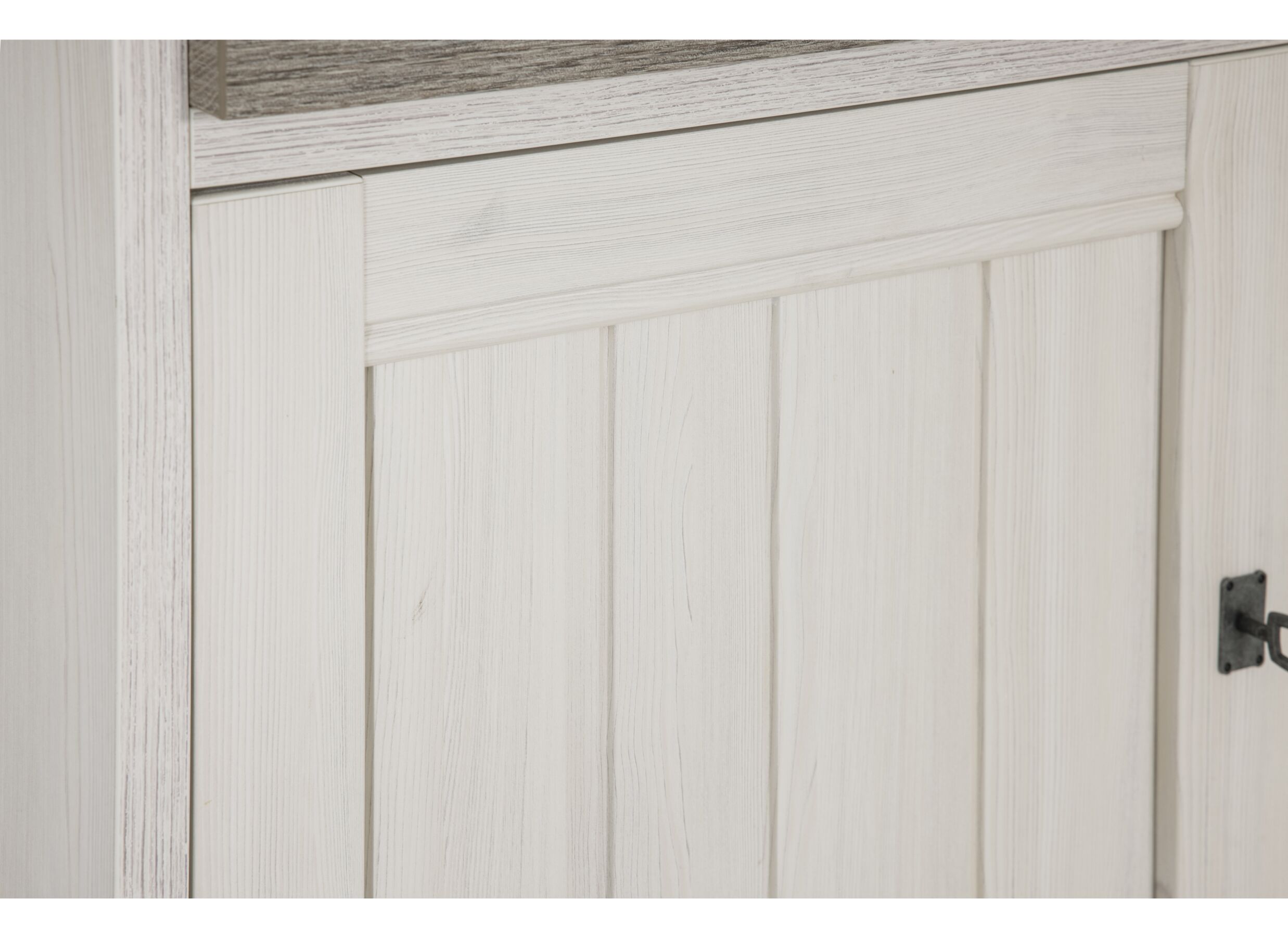 Detailfoto - Vitrinekast 122cm - decor - lariks/bruine eik