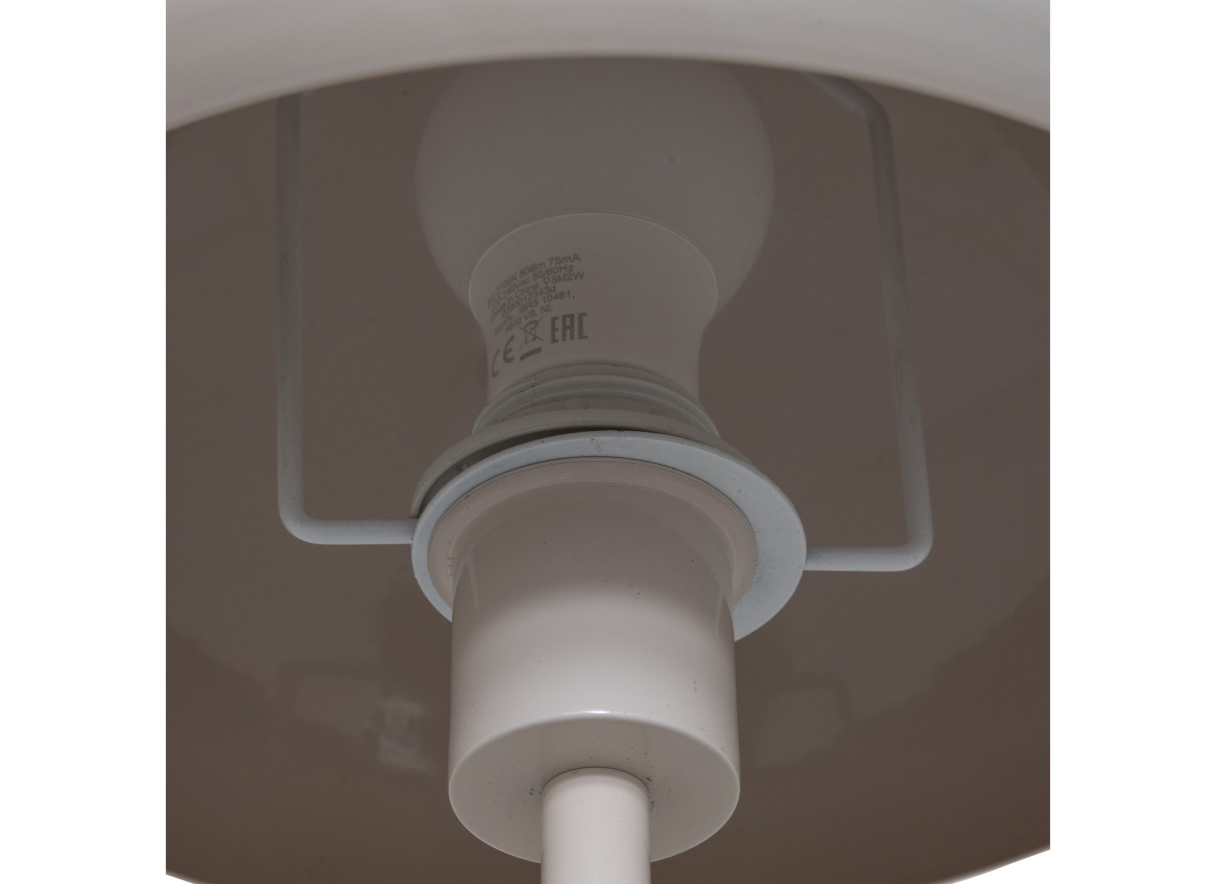 Detail - Lampadaire Savio H140cm - acier - blanc