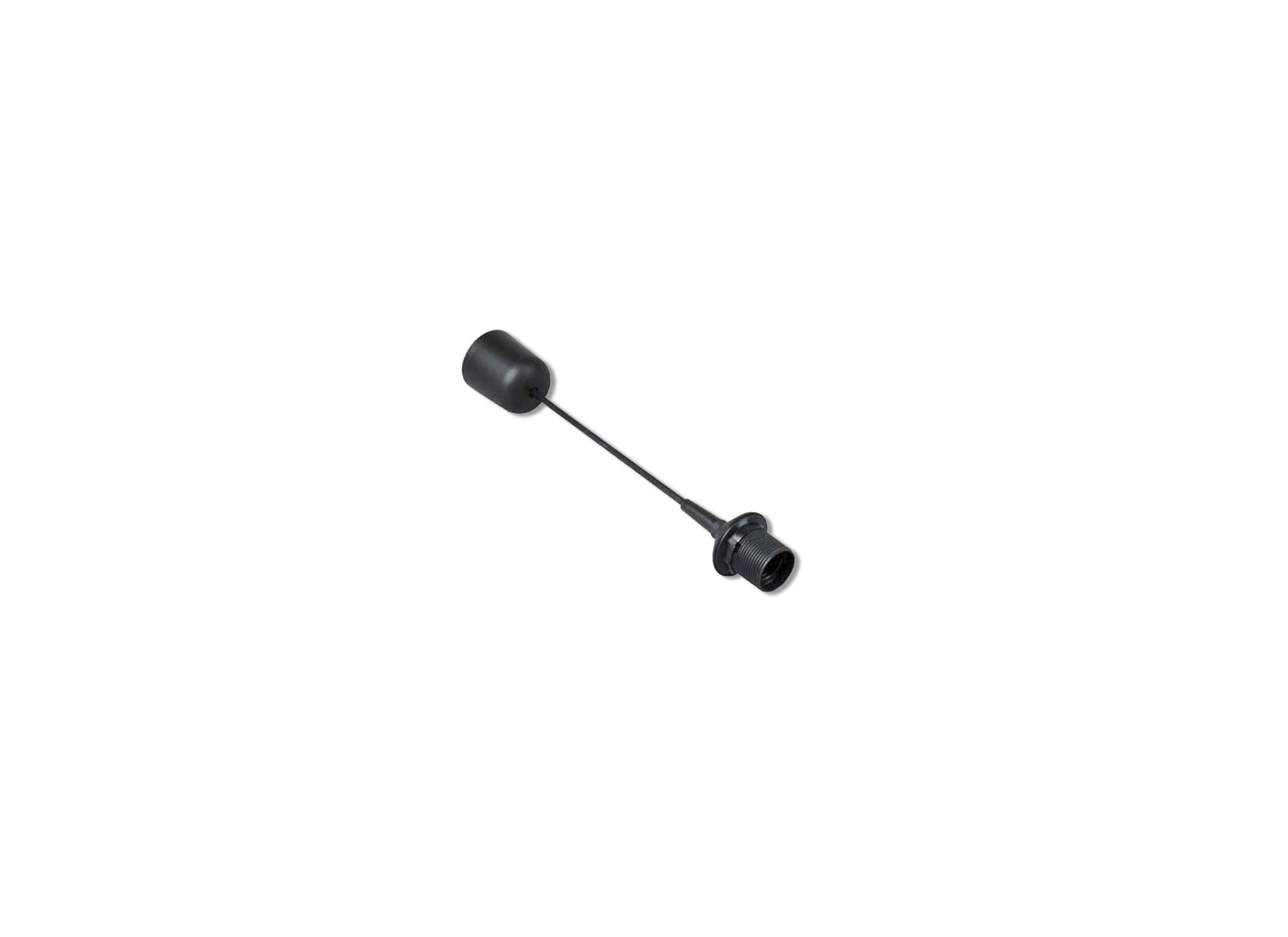 Hanglamp 60W E27 zwart
