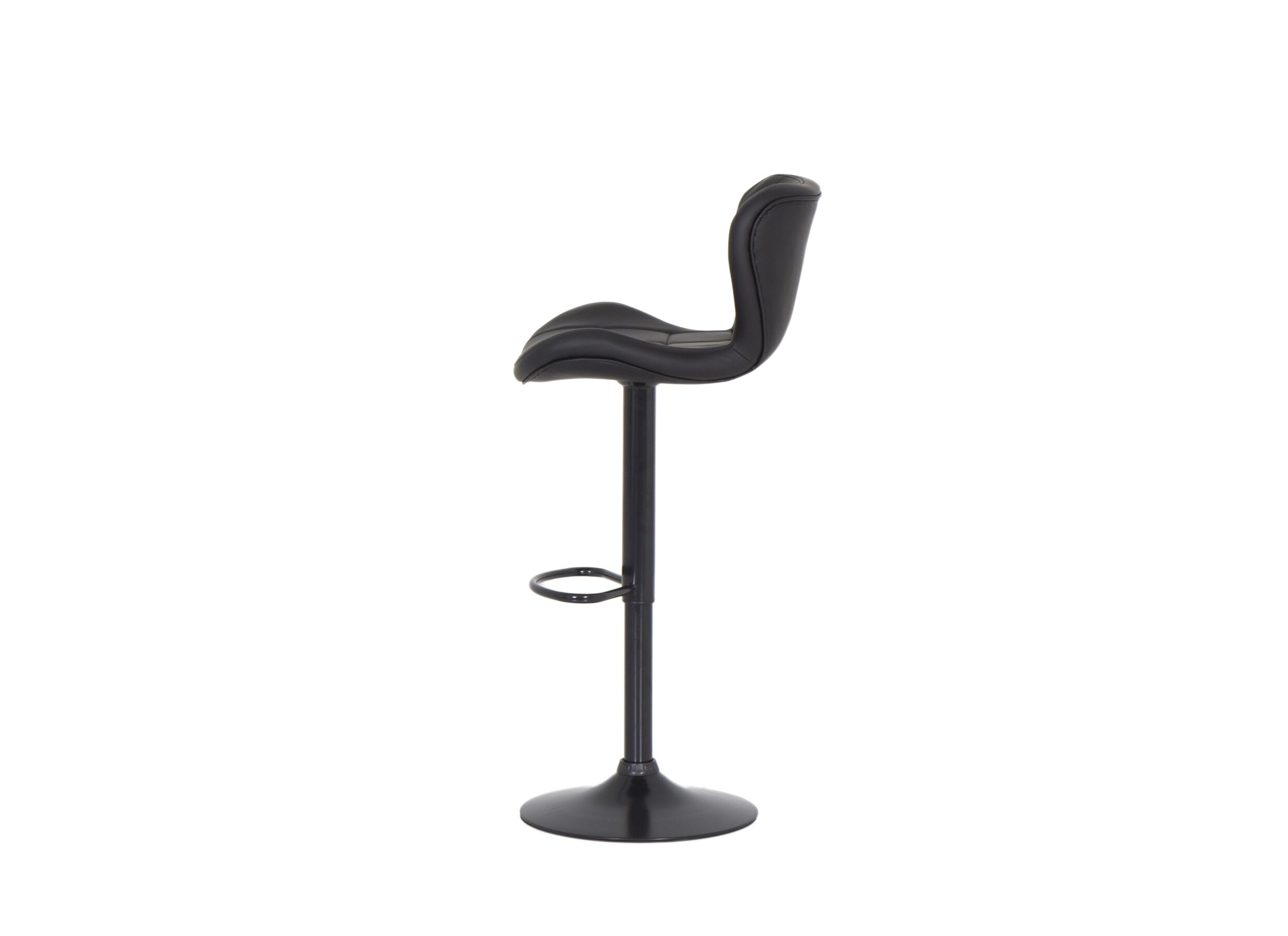 Detail - Chaise de bar Vaillant HA61cm similicuir noir