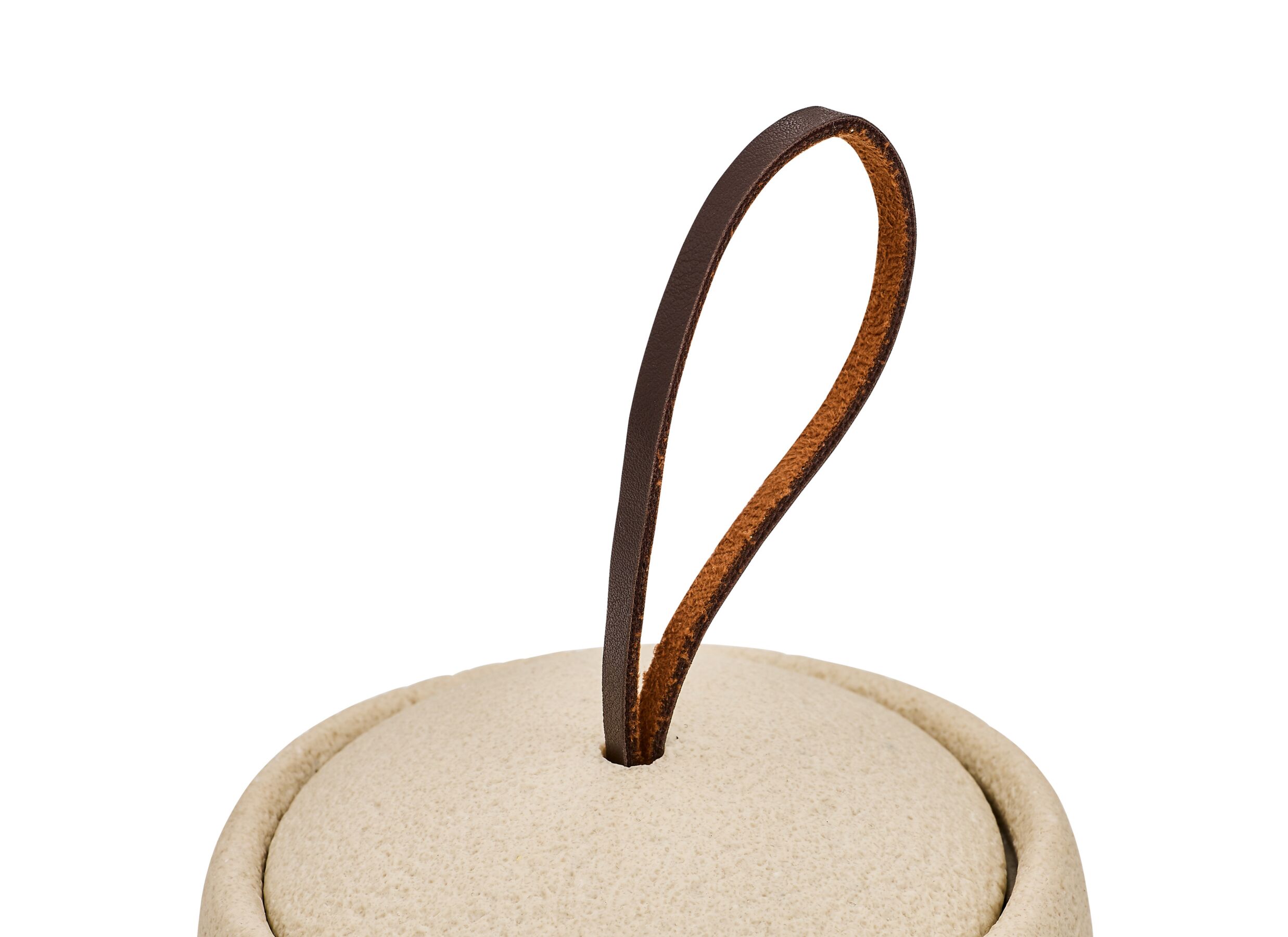 Detailfoto - Wattenpotje Oleya Ø9,4cm - polystone - beige