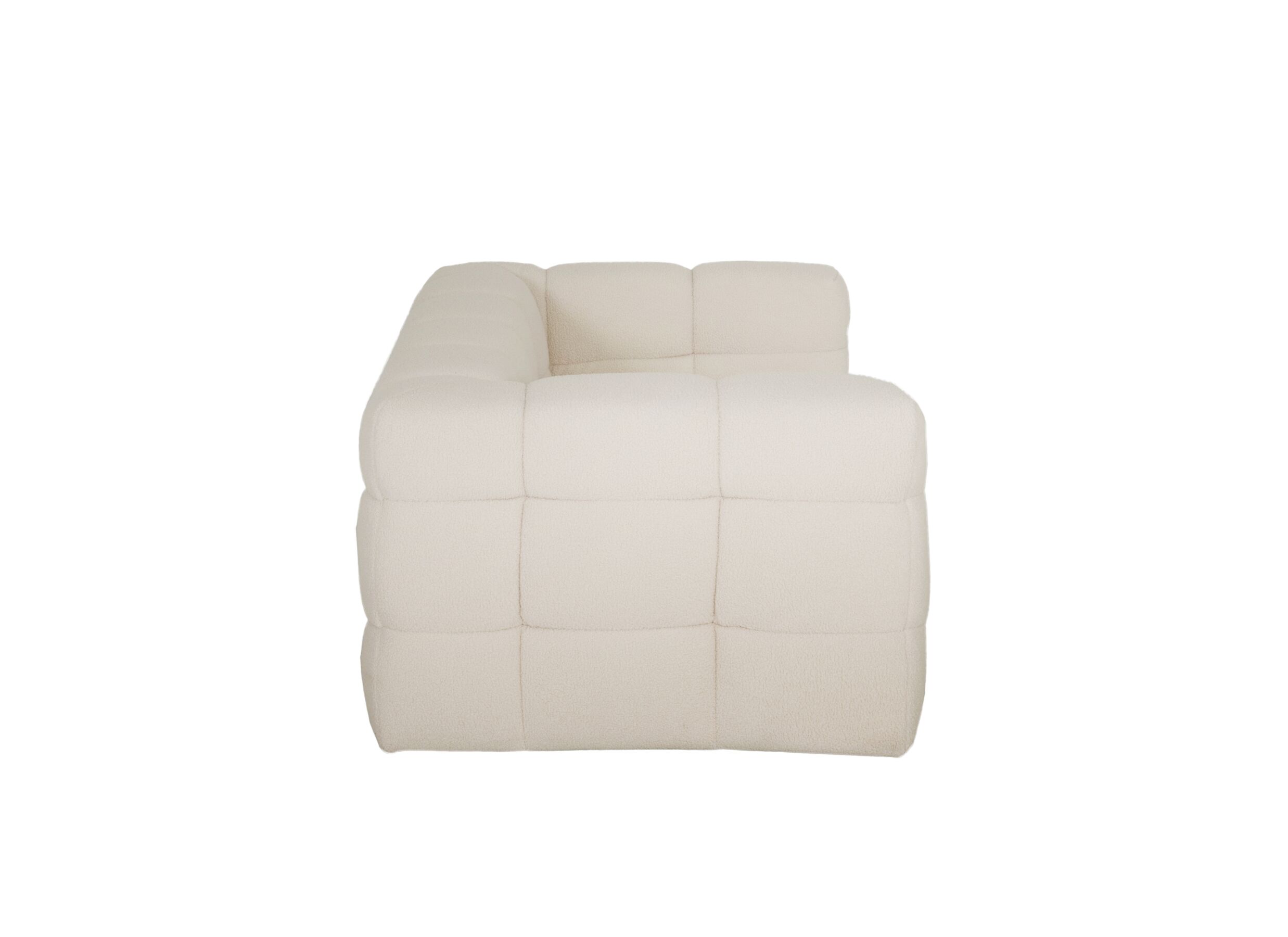 Overzichtsfoto - Zetel Bubble 2,5-zit - stof - wit