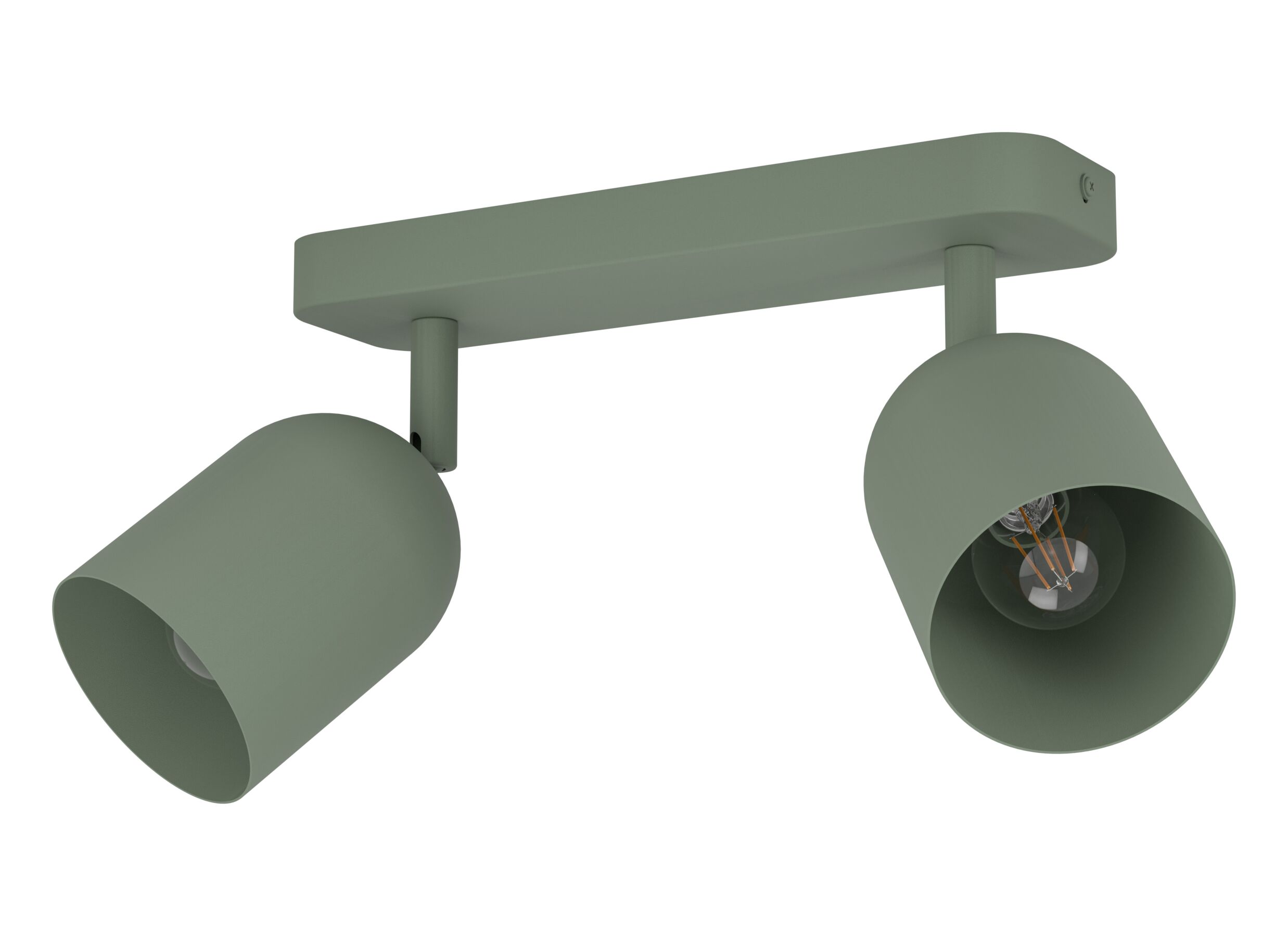 Opbouwspot Tilston met 2 spots 40W E14 groen - Opbouwspot Tilston met 2 spots 40W E14 groen