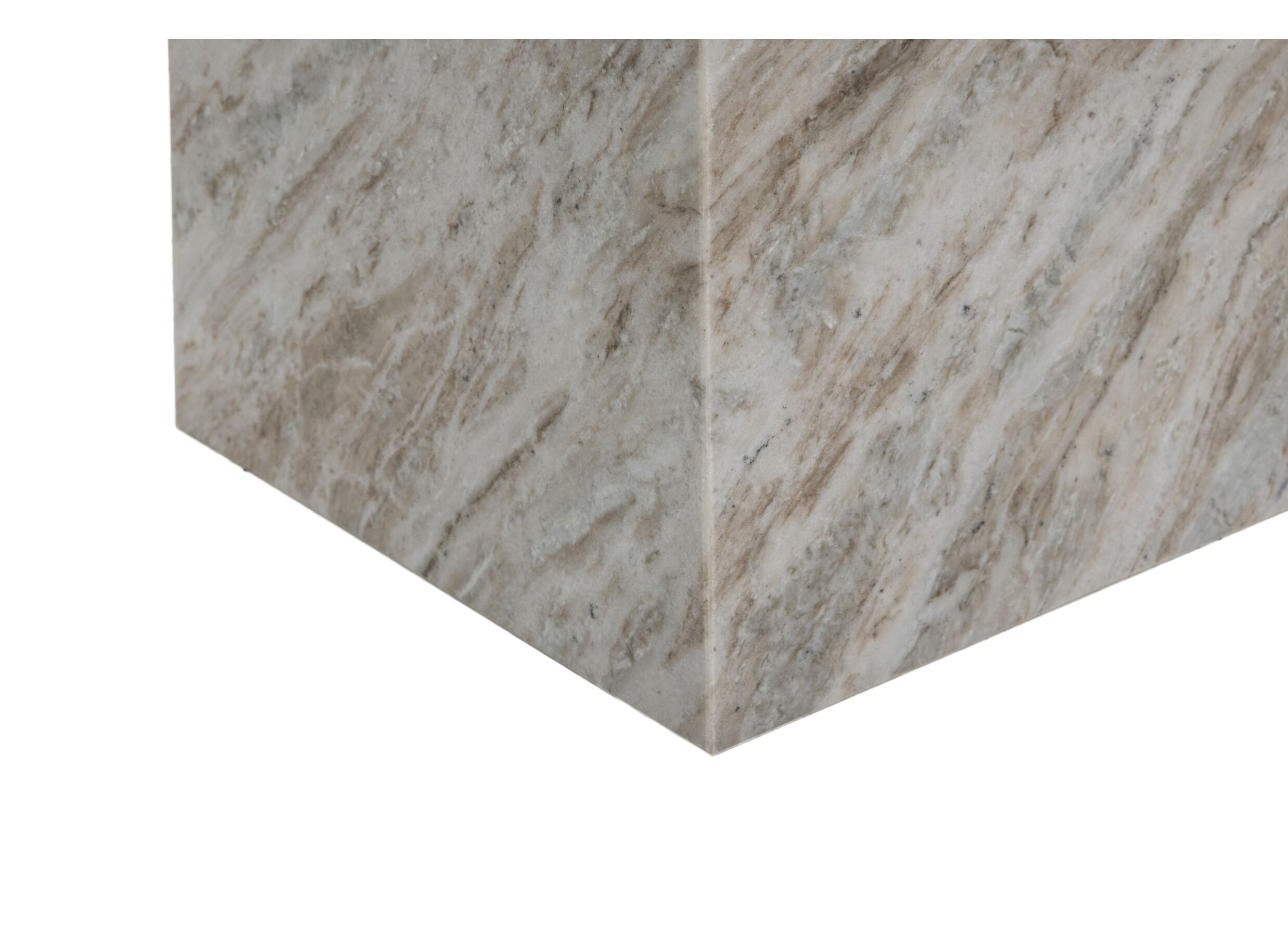 Detail - Colonne Calcio 40x40x70cm - marbre - blanc