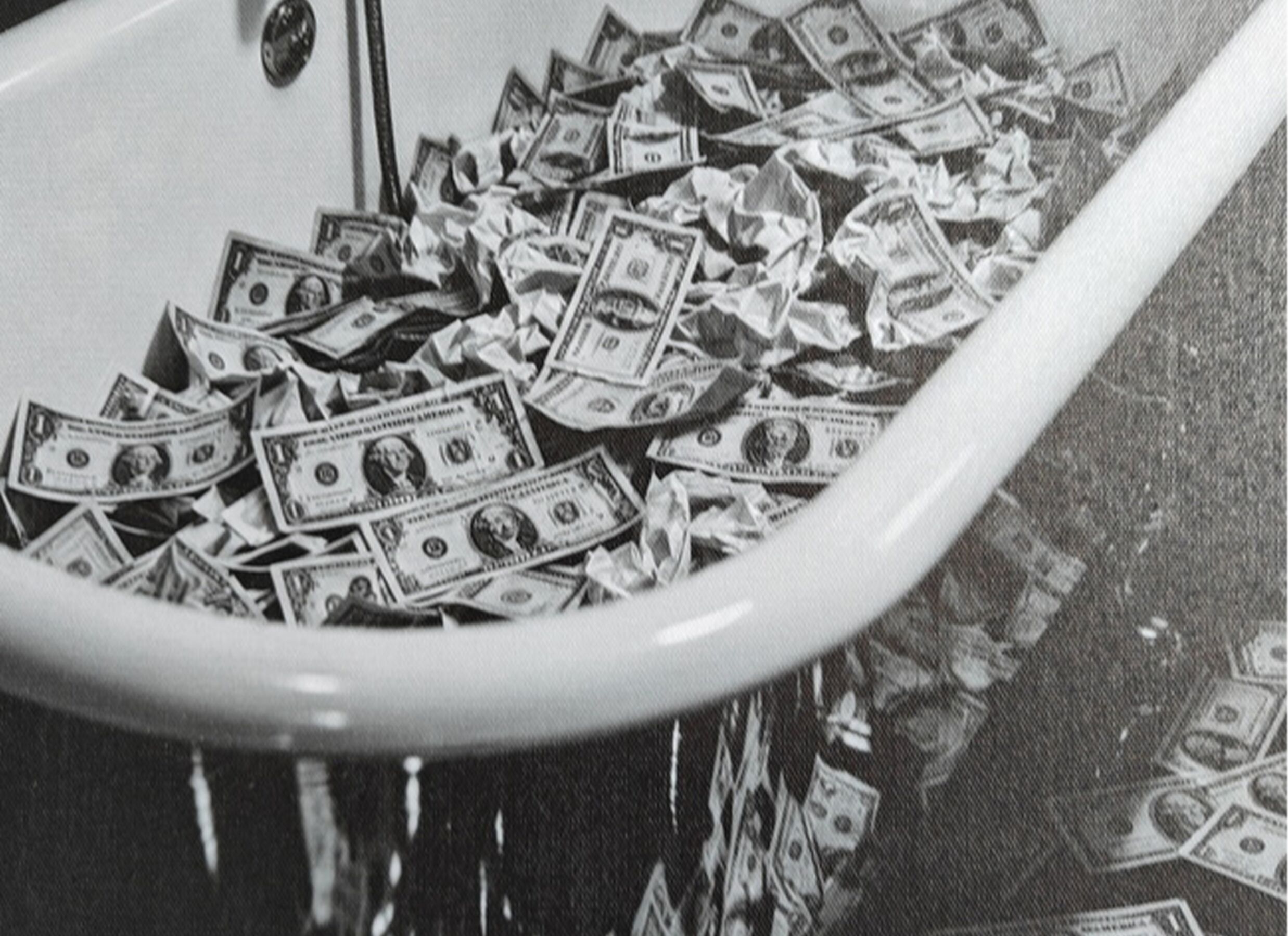 Detailfoto - Print op canvas Bathtub 45x60cm