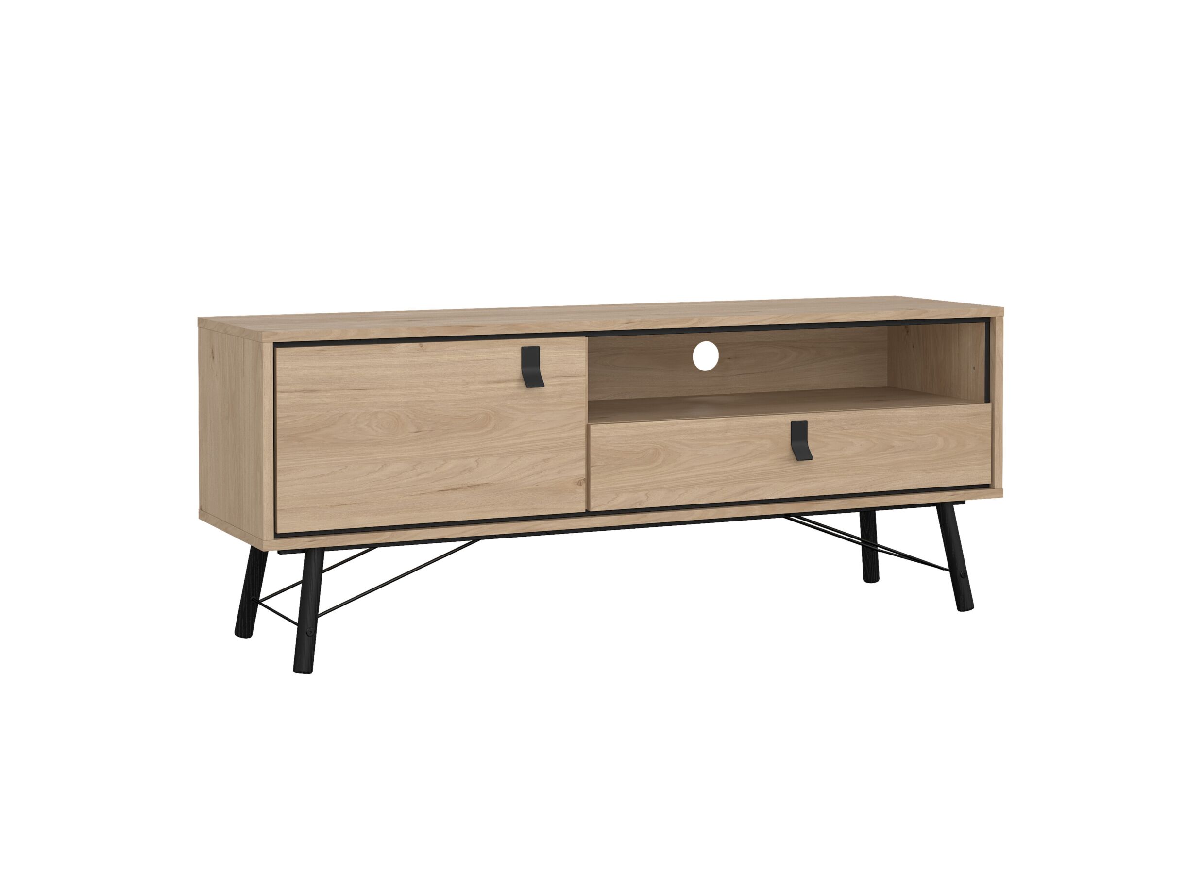 Aperçu - Meuble TV Ry 151cm - décor - marron & noir