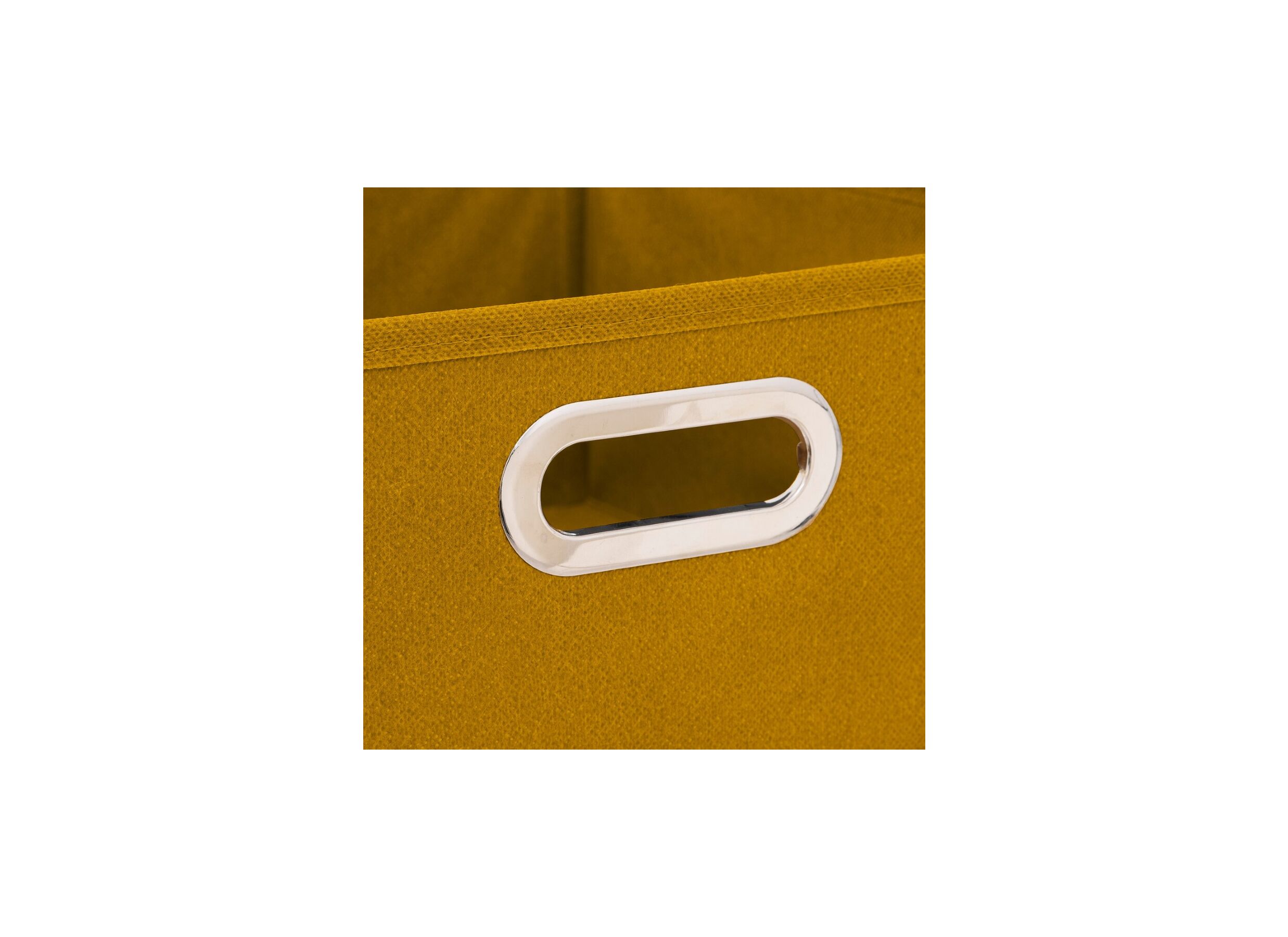 Detail - Boite de rangement 31x31x15cm moutarde