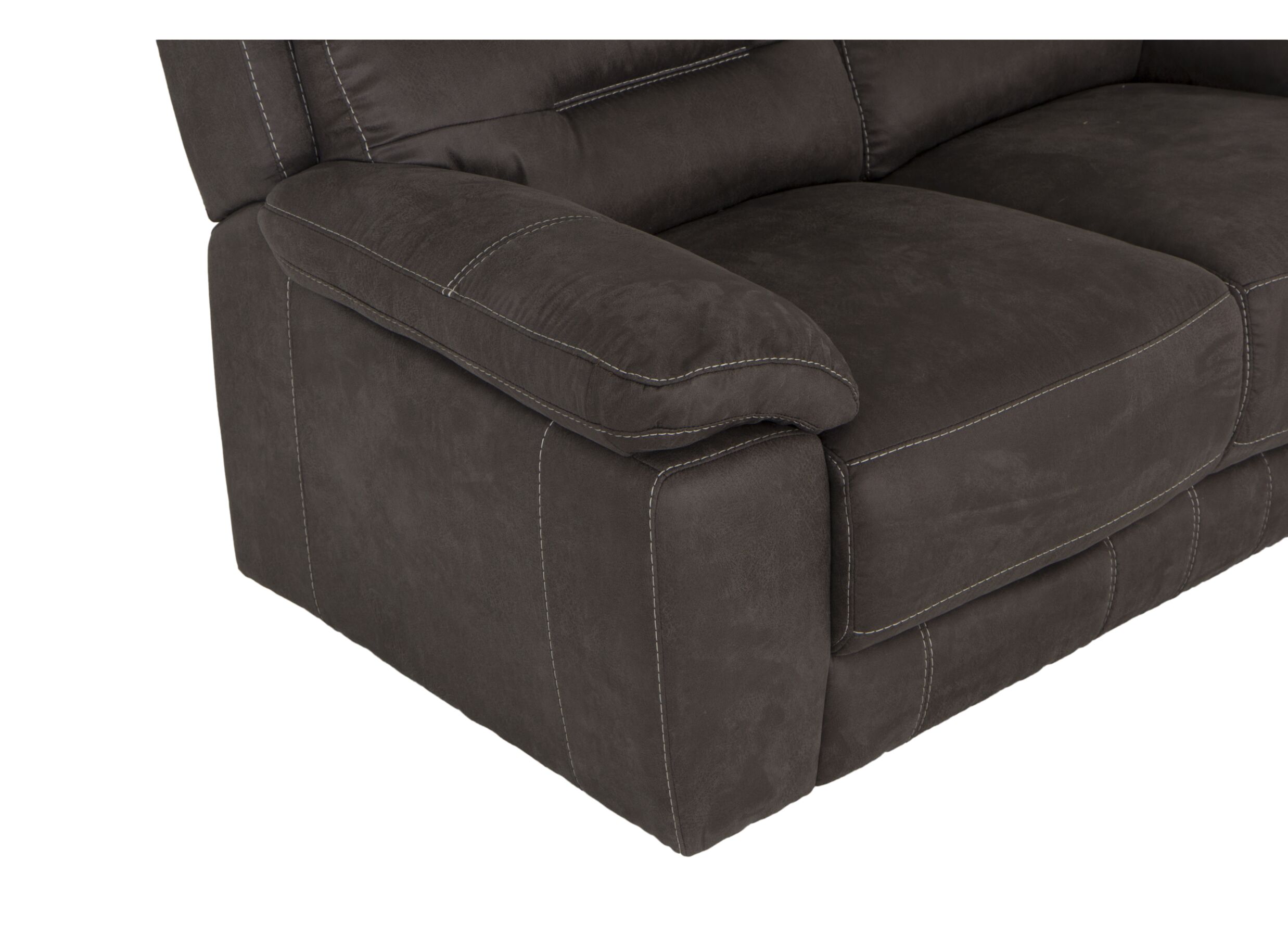 Zetel Ave 3+2-zit - stof - grijsbruin met relax