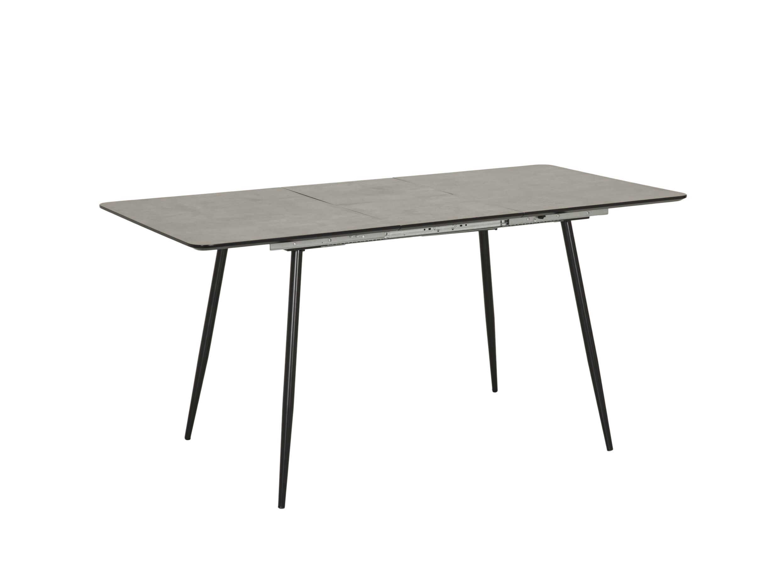 Table Dixon 120/160x80cm - MDF - béton