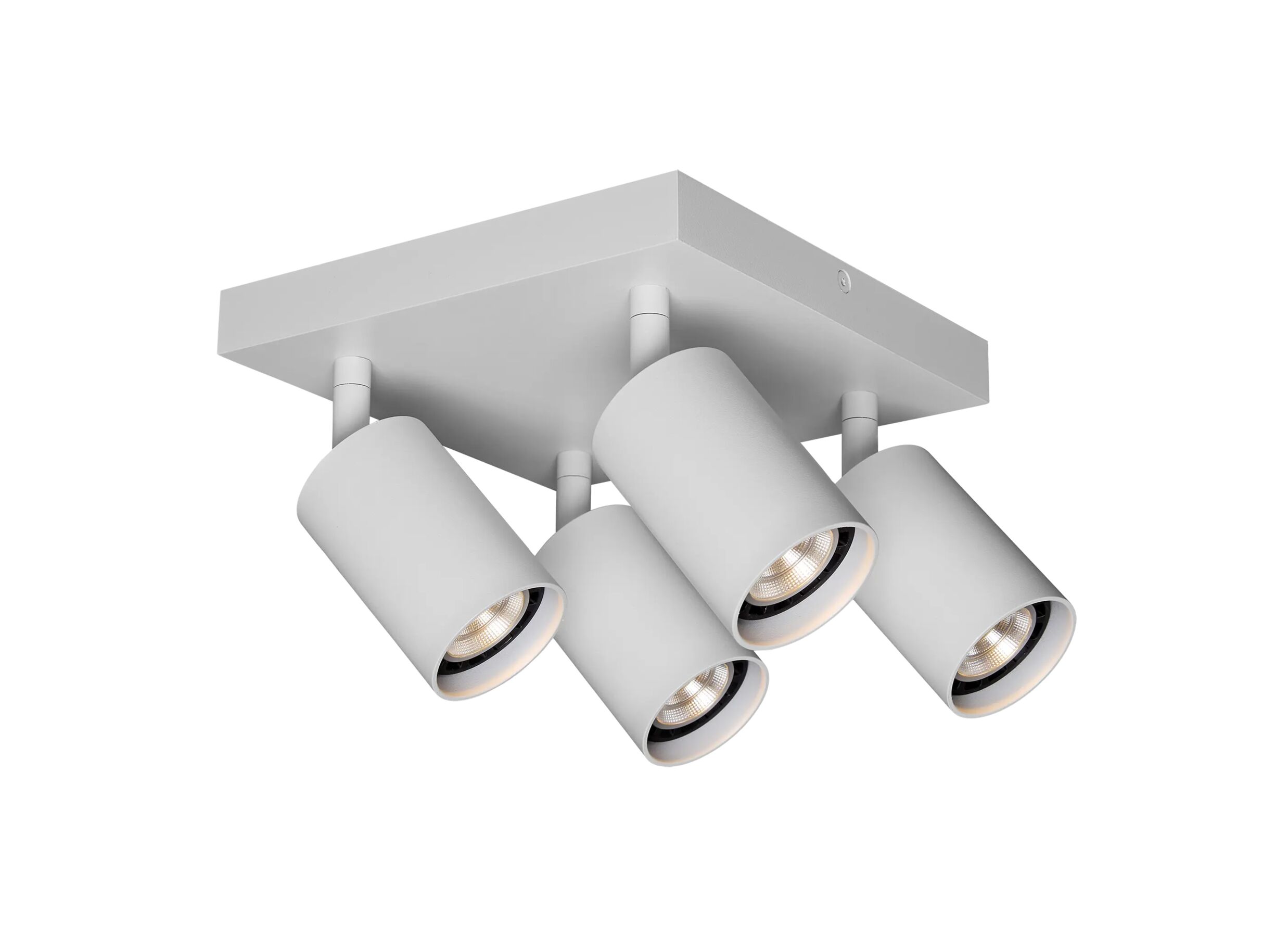 Opbouwspot 4xGU10 - aluminium - wit - Spot 4xGU10 - aluminium - blanc