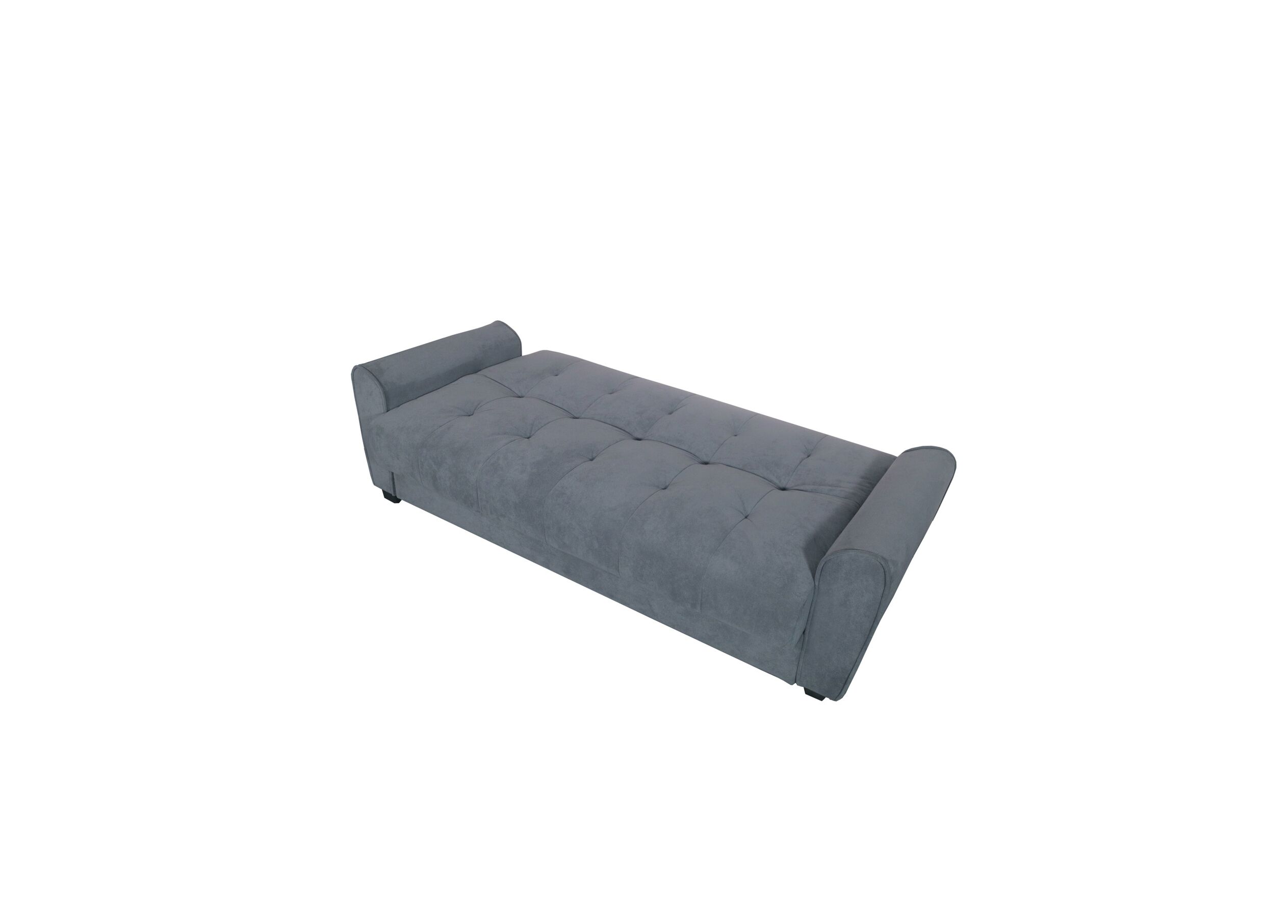 Zetelbed Tank 1 persoon stof grijs