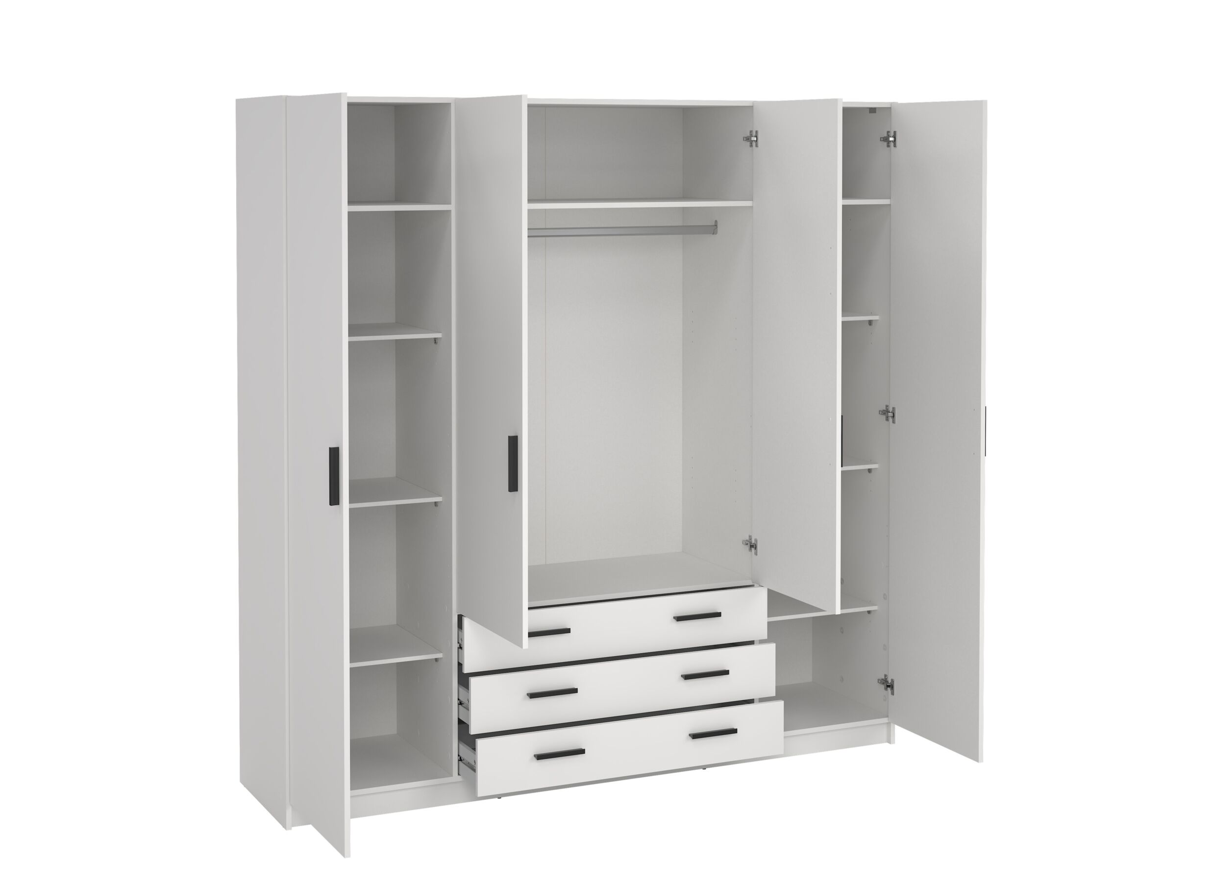 Disposition - Garde-robe Sprint 196cm - décor - blanc