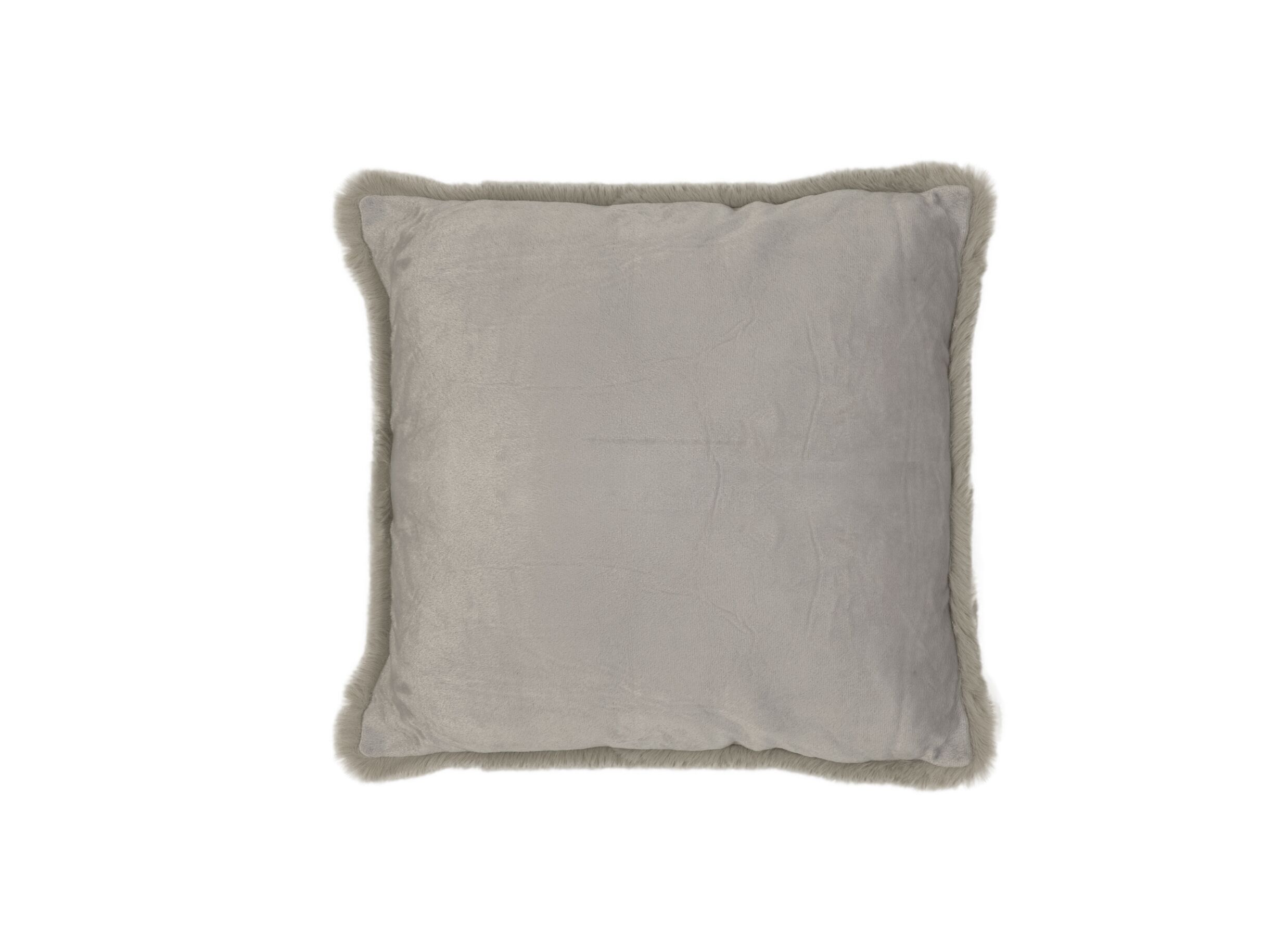 Aperçu - Coussin Yucatan 60x60cm - fausse fourrure - stone