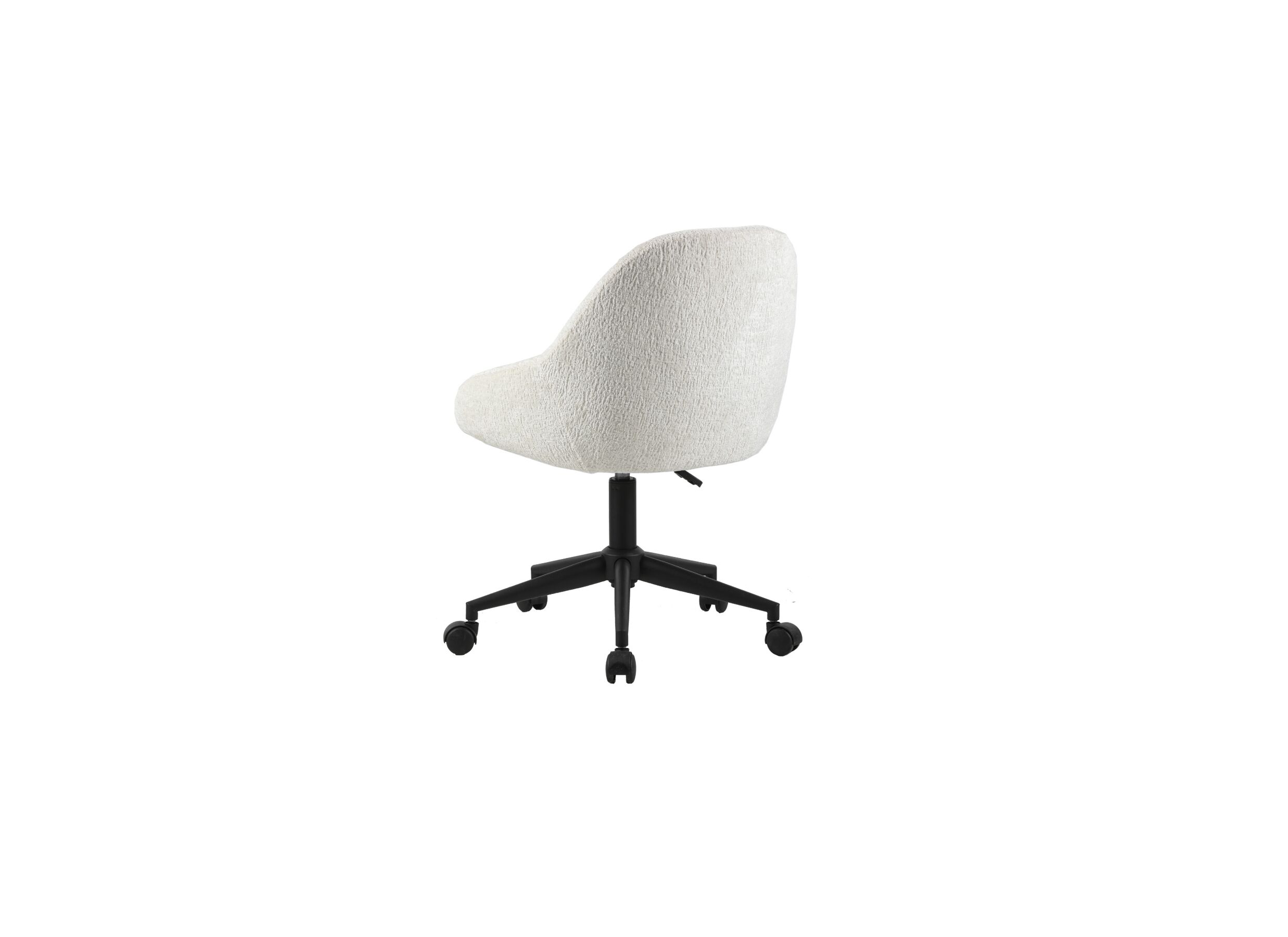 Aperçu - Chaise de bureau Clover blanc teddy