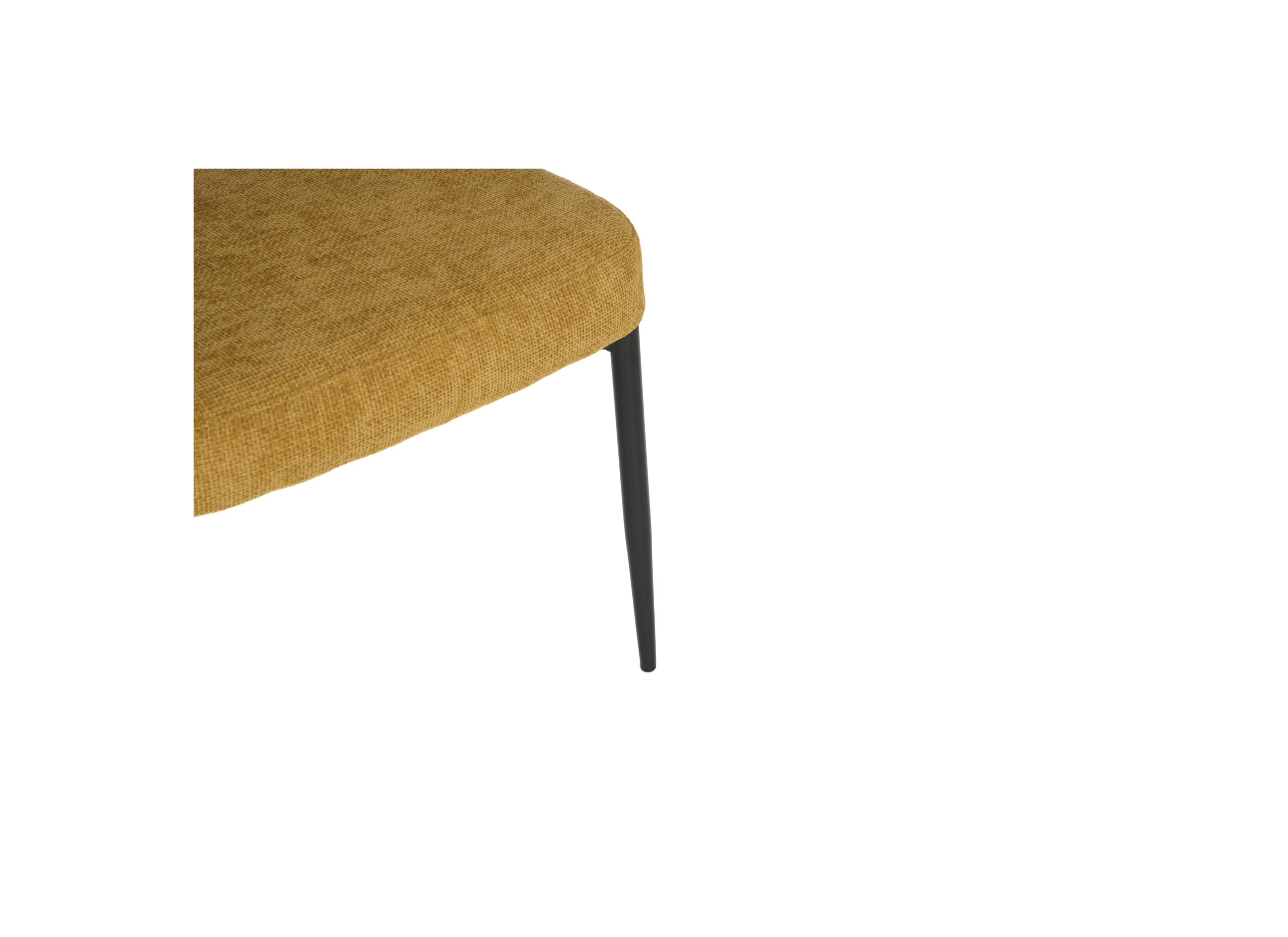 Detailfoto - Stoel Cherokee 55x57x97cm - stof - geel