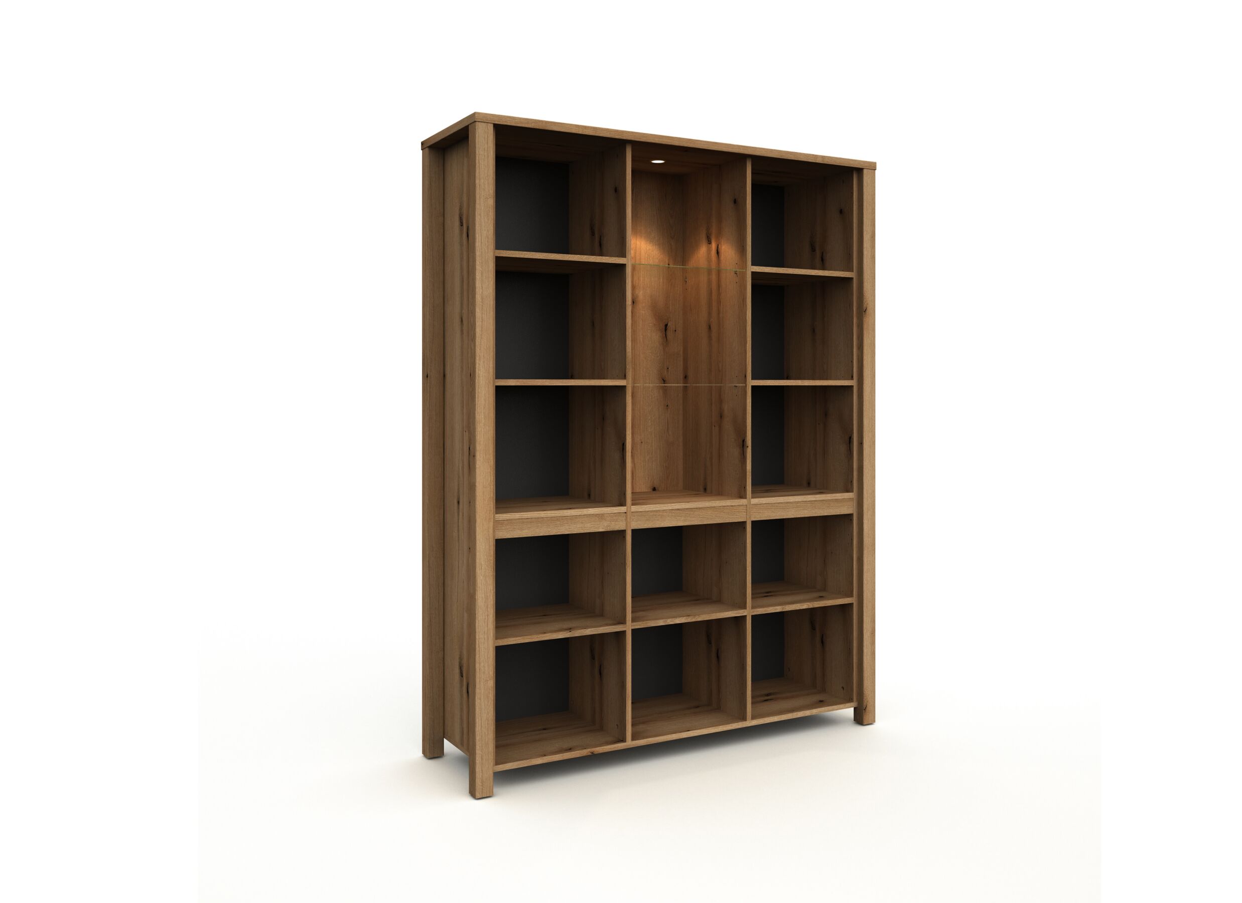 Aperçu - Meuble Bar Bordo 151cm - décor - chêne etna