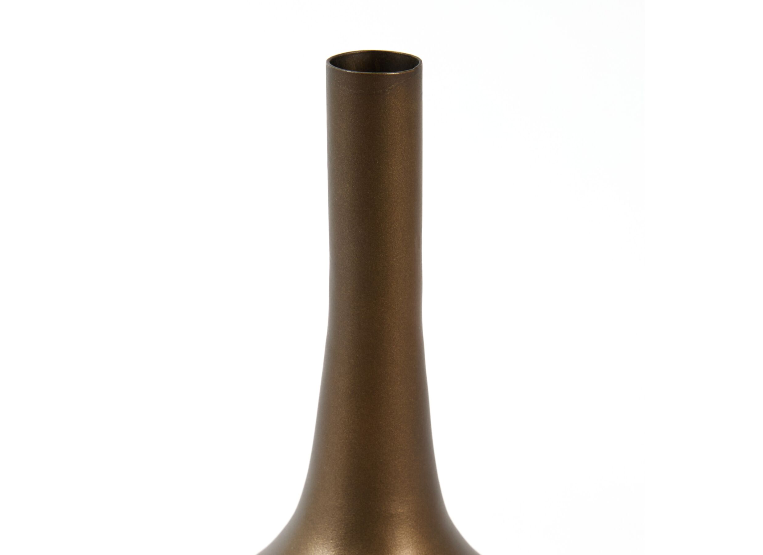 Detail - Vase Javier H34cm - métal - marron mat