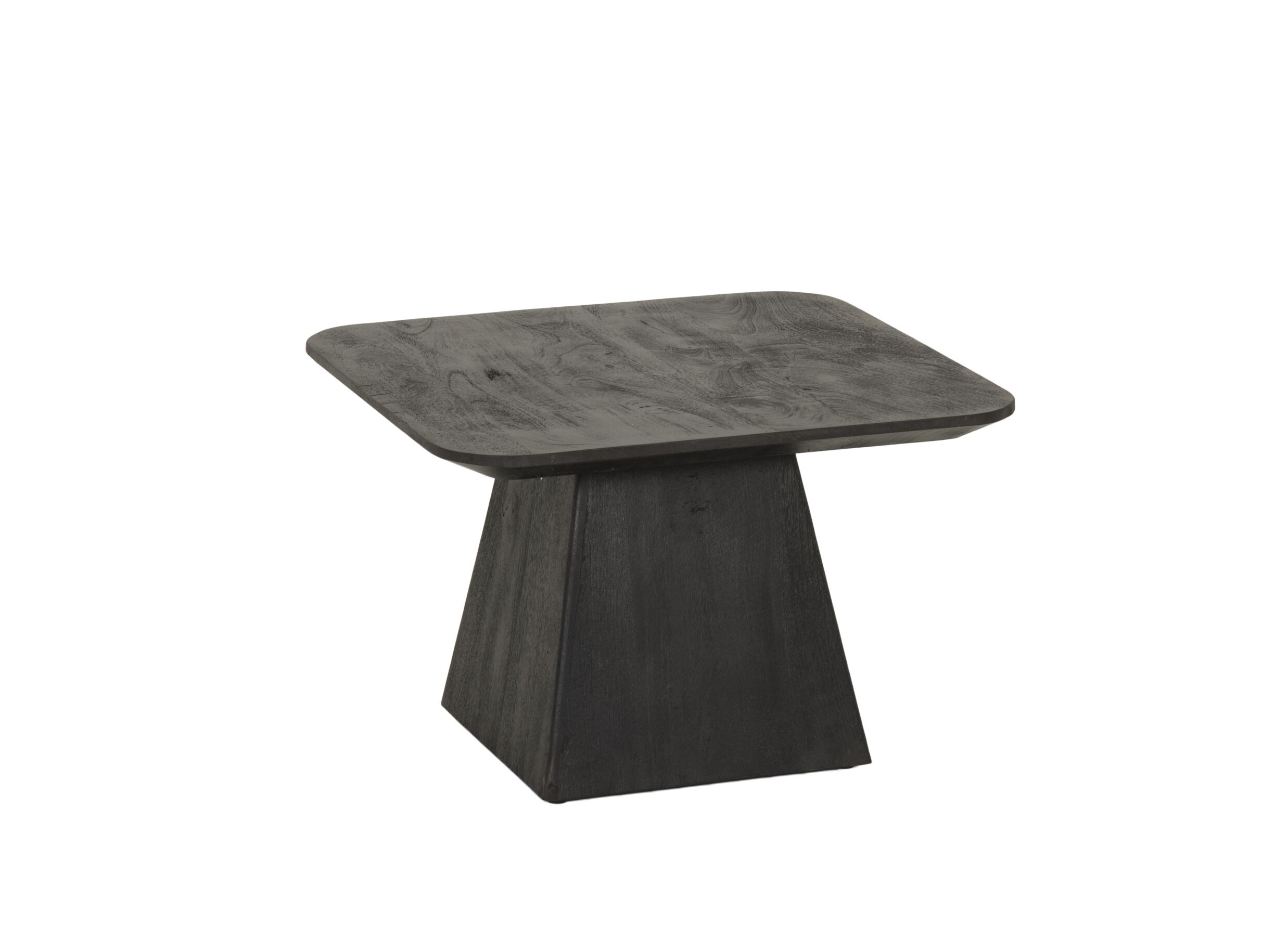 Table basse Thalia bois massif - Table basse Thalia 60x60cm - mangue massif - noir