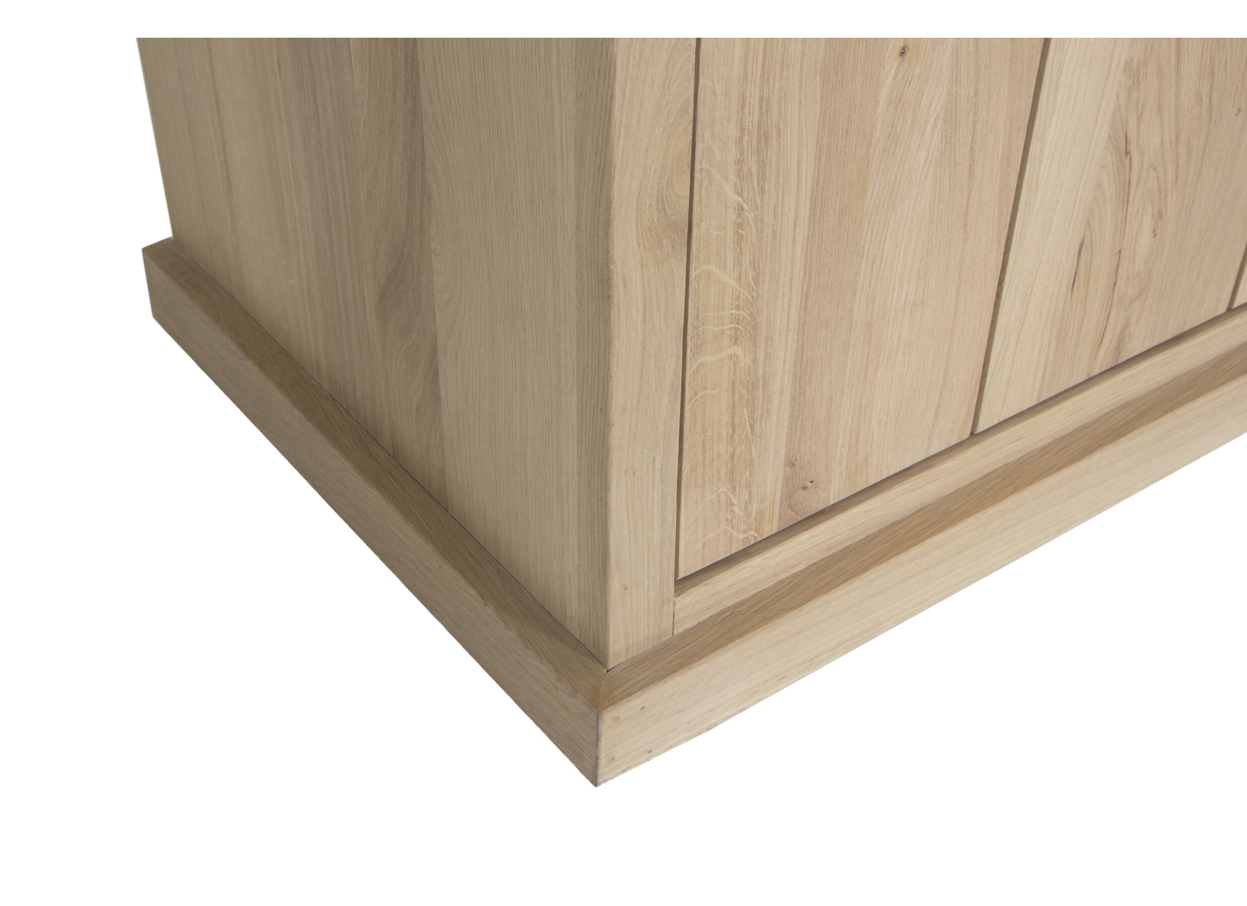 Buffet Grimaldi 240cm - chêne massif & décor - naturel