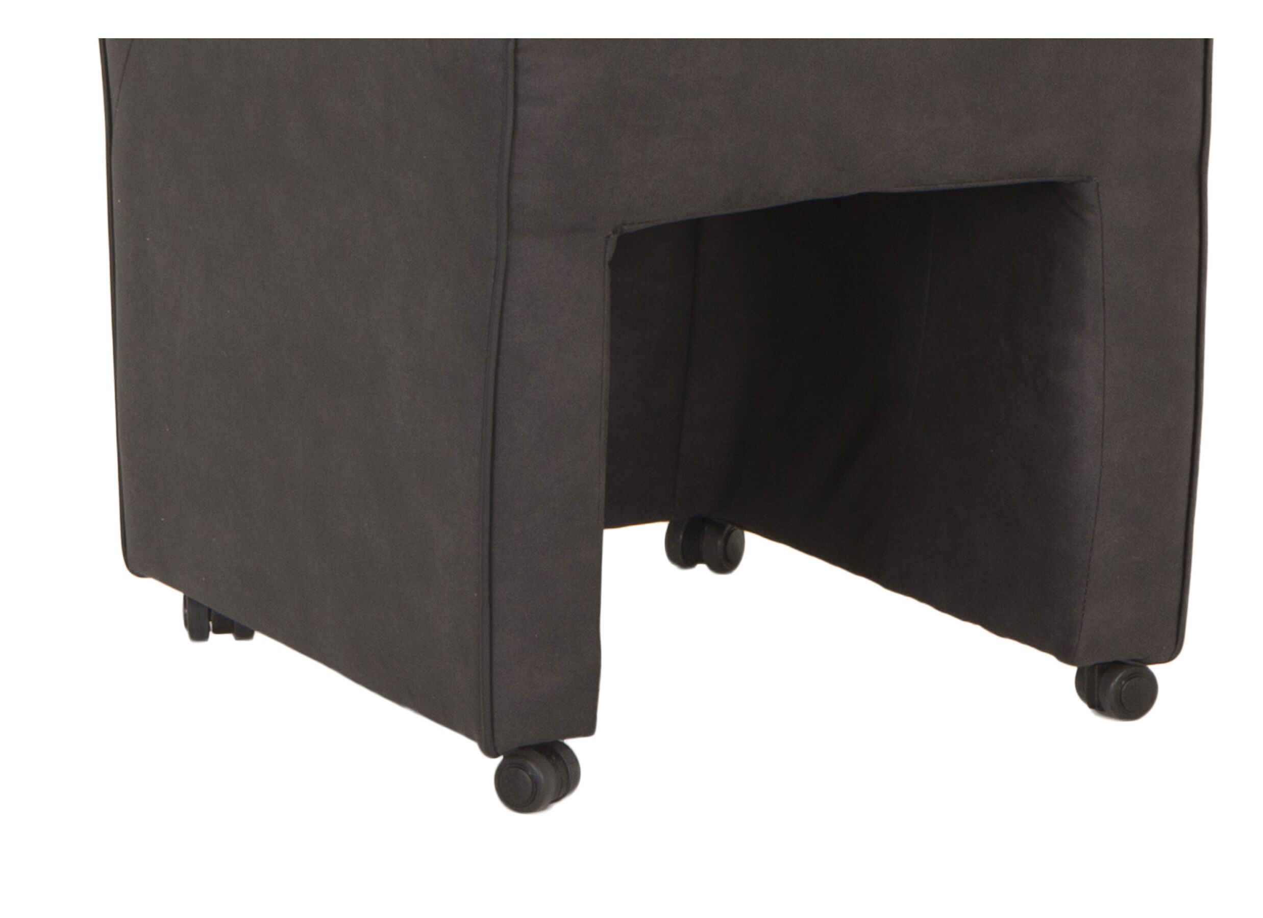 Chaise Cowboy 51x60x95cm - microfibre - noir preston