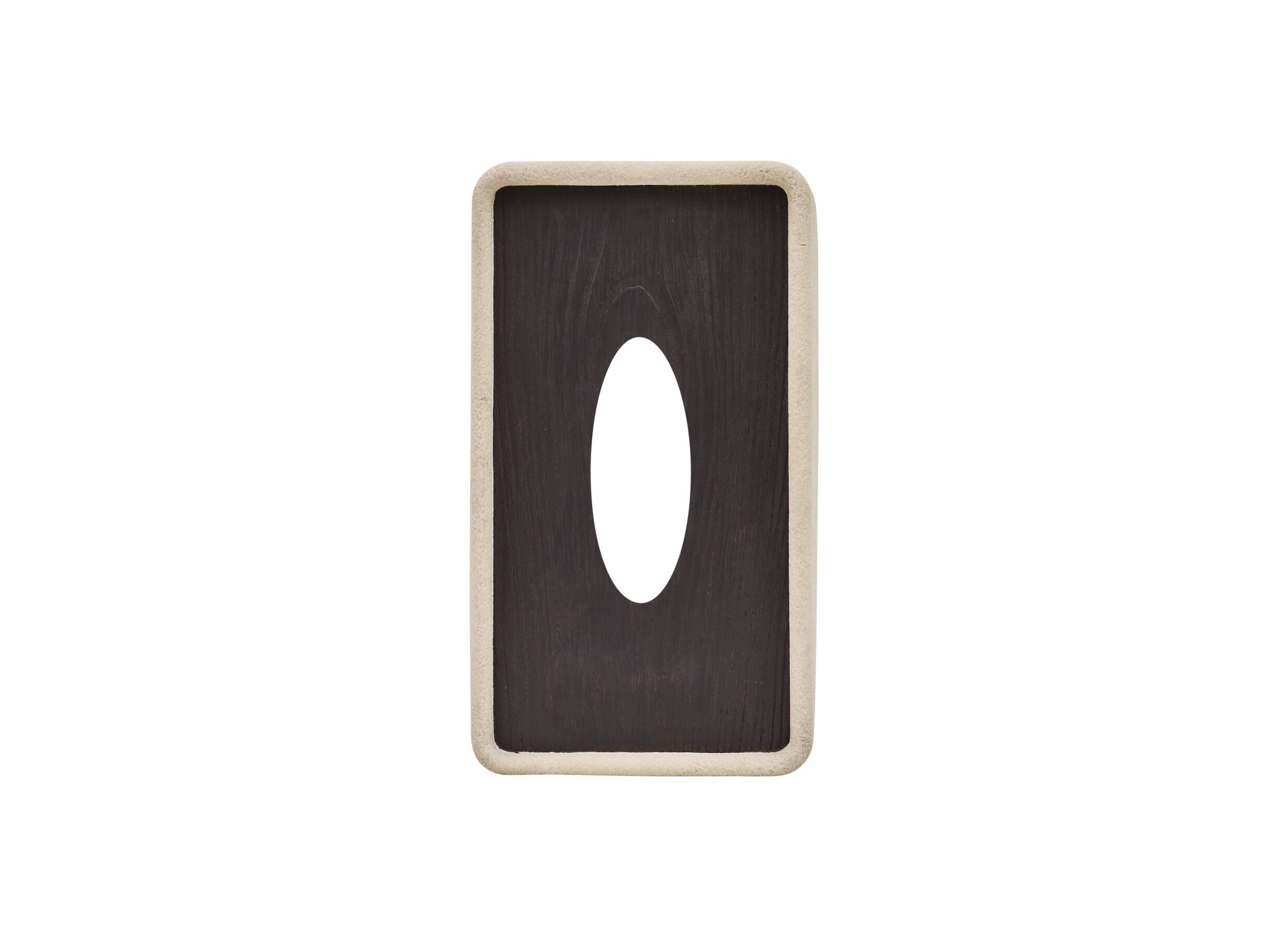 Overzichtsfoto - Tissuebox Oleya 25,5x14,5x9,7cm - polyresine - beige