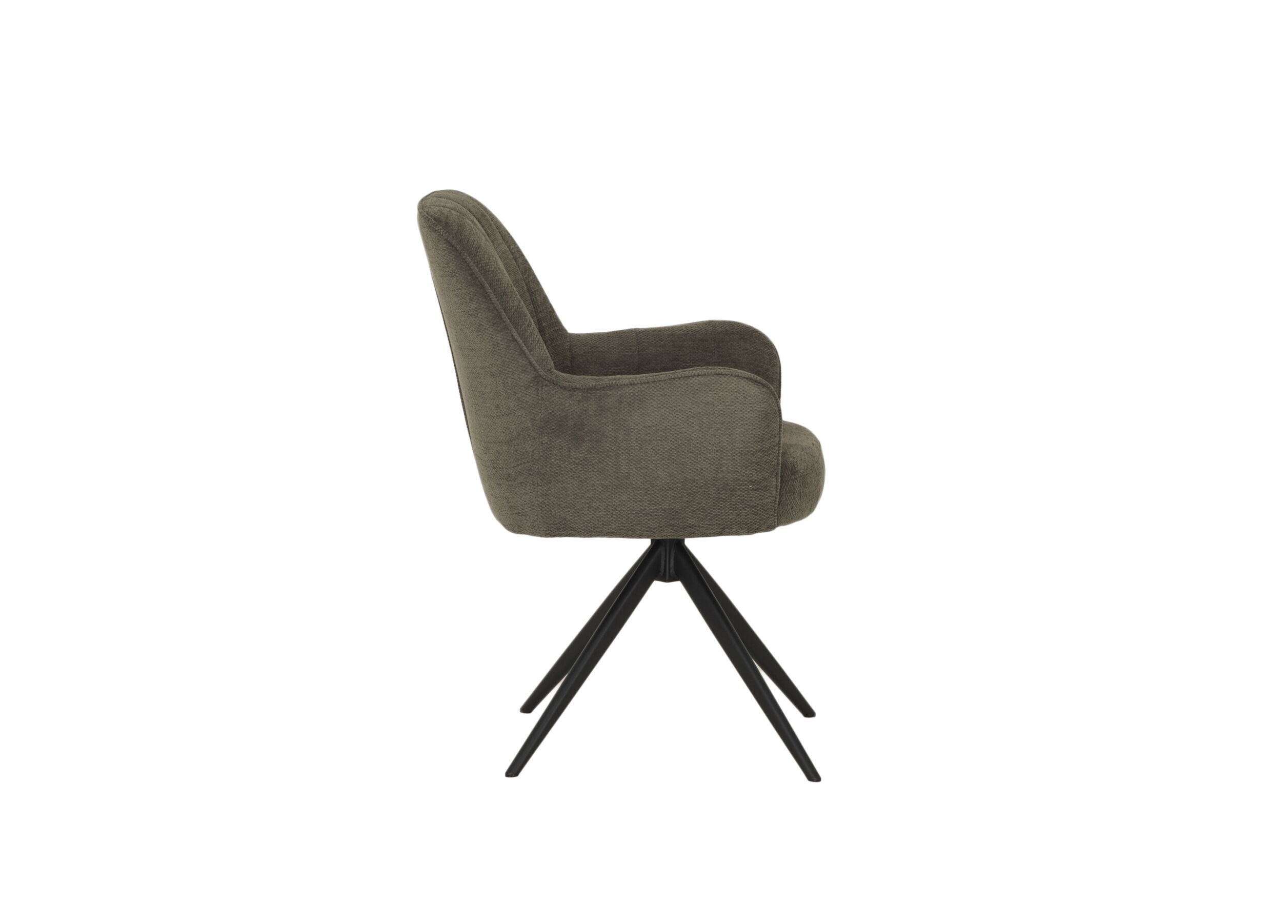 Aperçu - Chaise pivotante Bonzo 59x58x88cm - tissu - vert