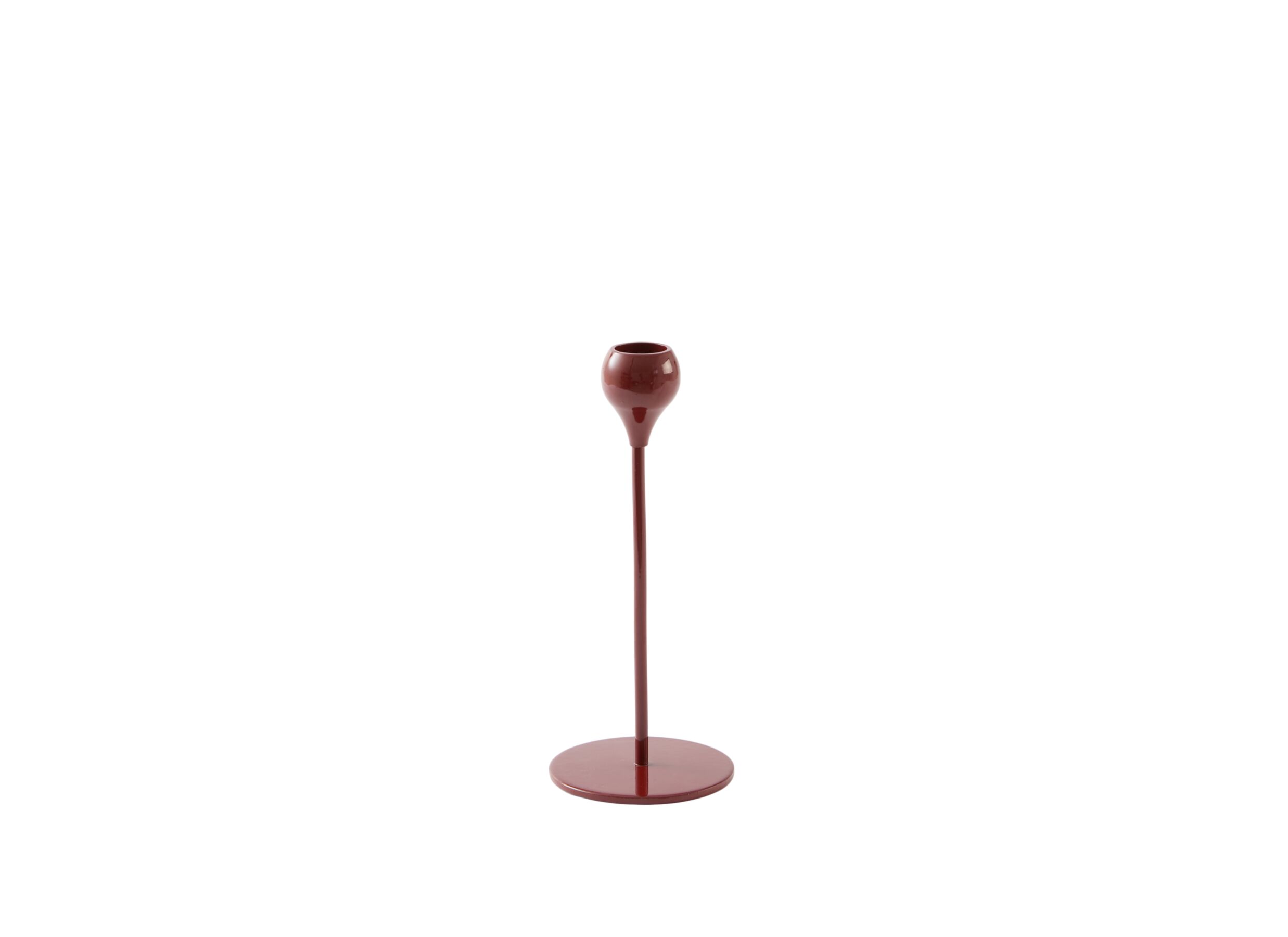 Kaarsenhouder Samui H20cm - metaal - burgundy - Porte-bougie Samui H20cm - métal - burgundy
