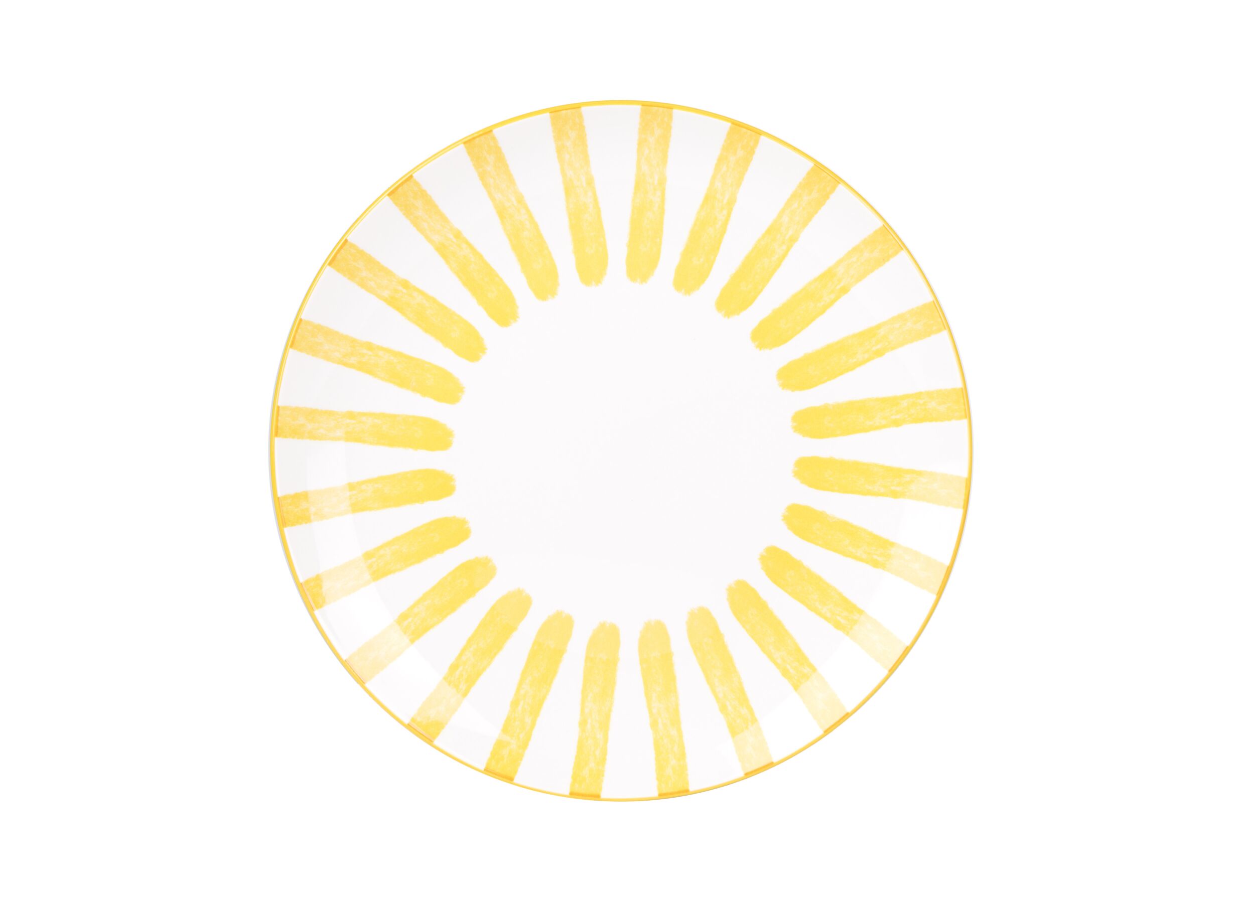 Overzichtsfoto - Bord Cabana Ø26,7cm - porselein - geel