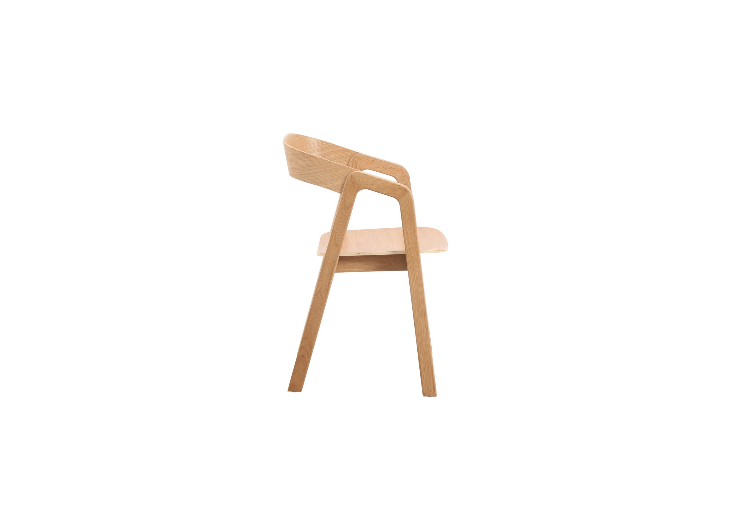 Aperçu - Chaise Pearson 50x54x80cm - placage chêne contreplaqué - naturel