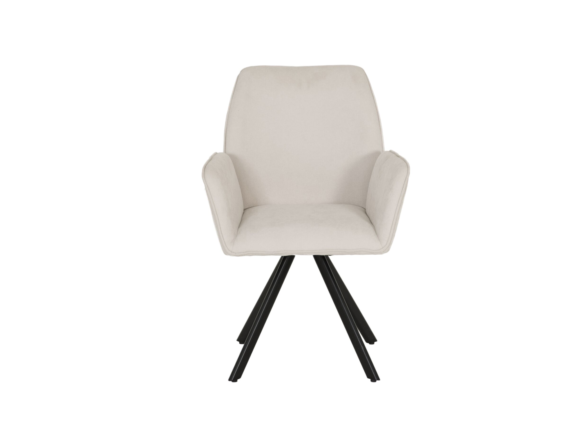 Overzichtsfoto - Draaistoel Hanna 68,5x62x90cm - stof - beige
