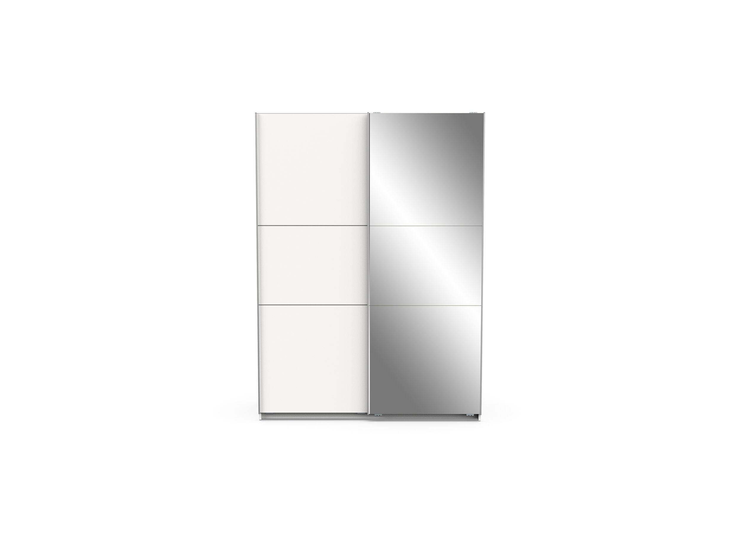 Armoire à portes coulissantes Ghost 148cm - décor - blanc