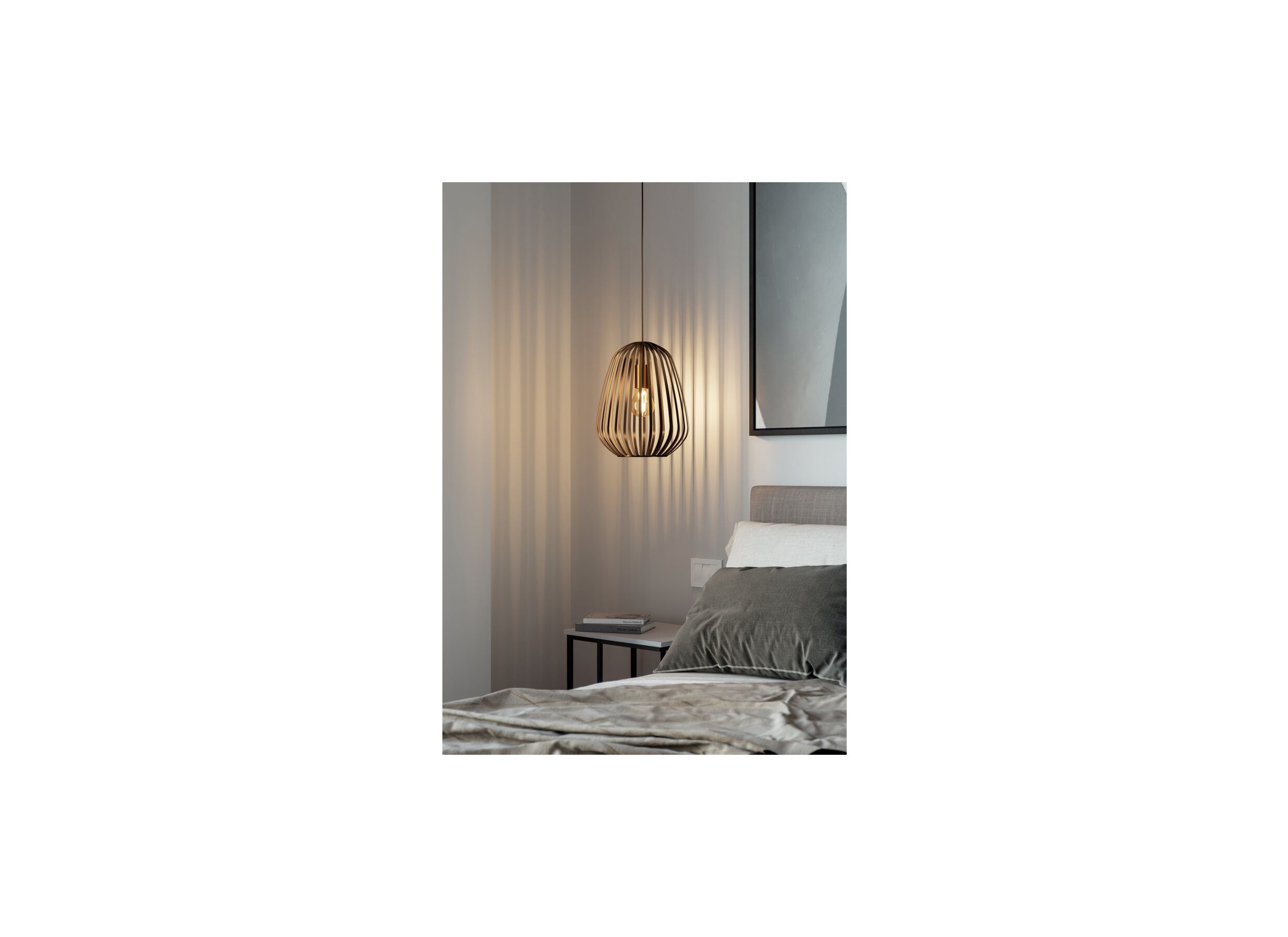 Foto ambiance - Suspension Espinal Ø28cm 40W E27 acier bronze