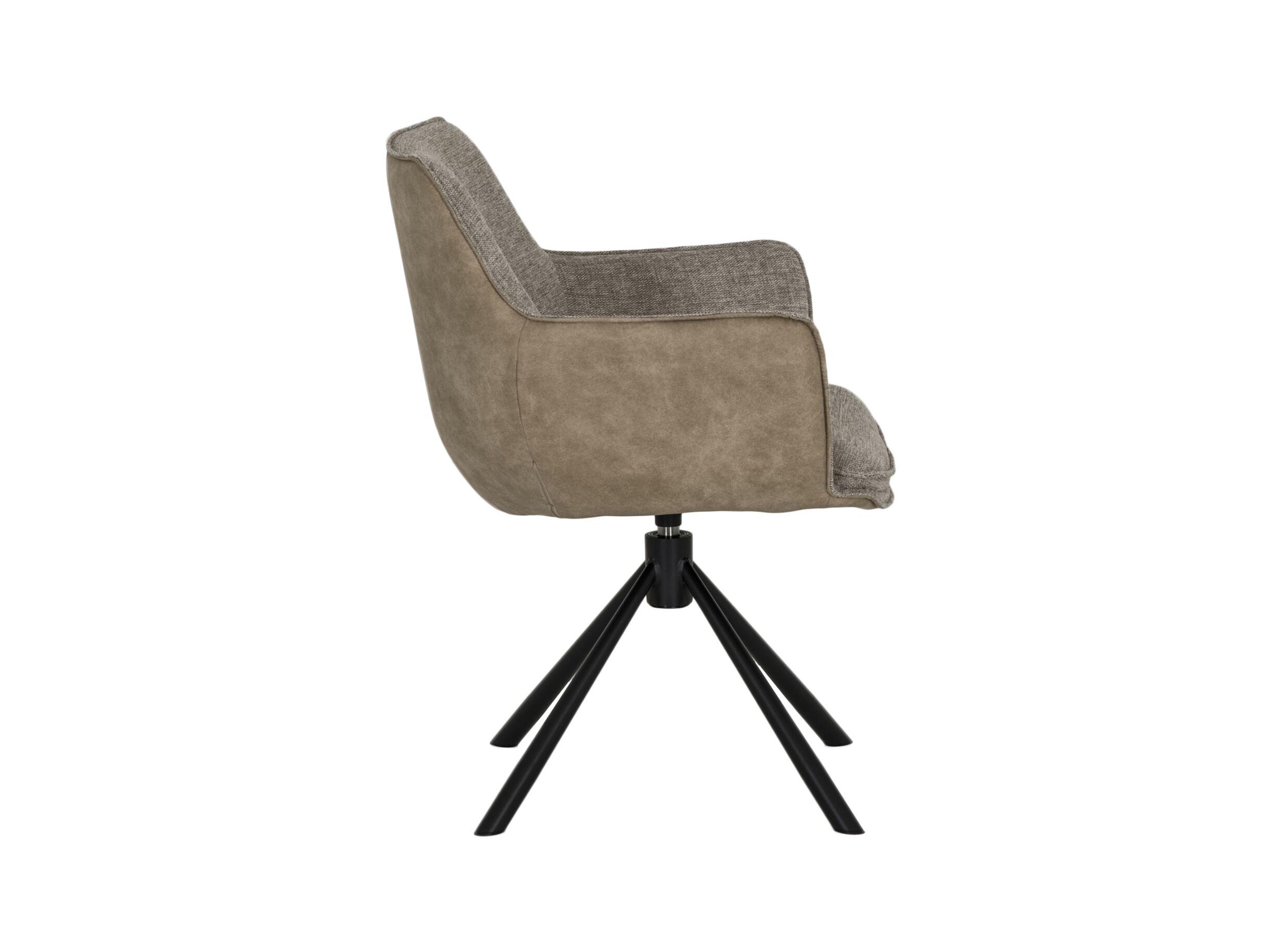 Aperçu - Chaise pivotante Orfeo 64x66,5x84,5cm - fibre polyester - beige