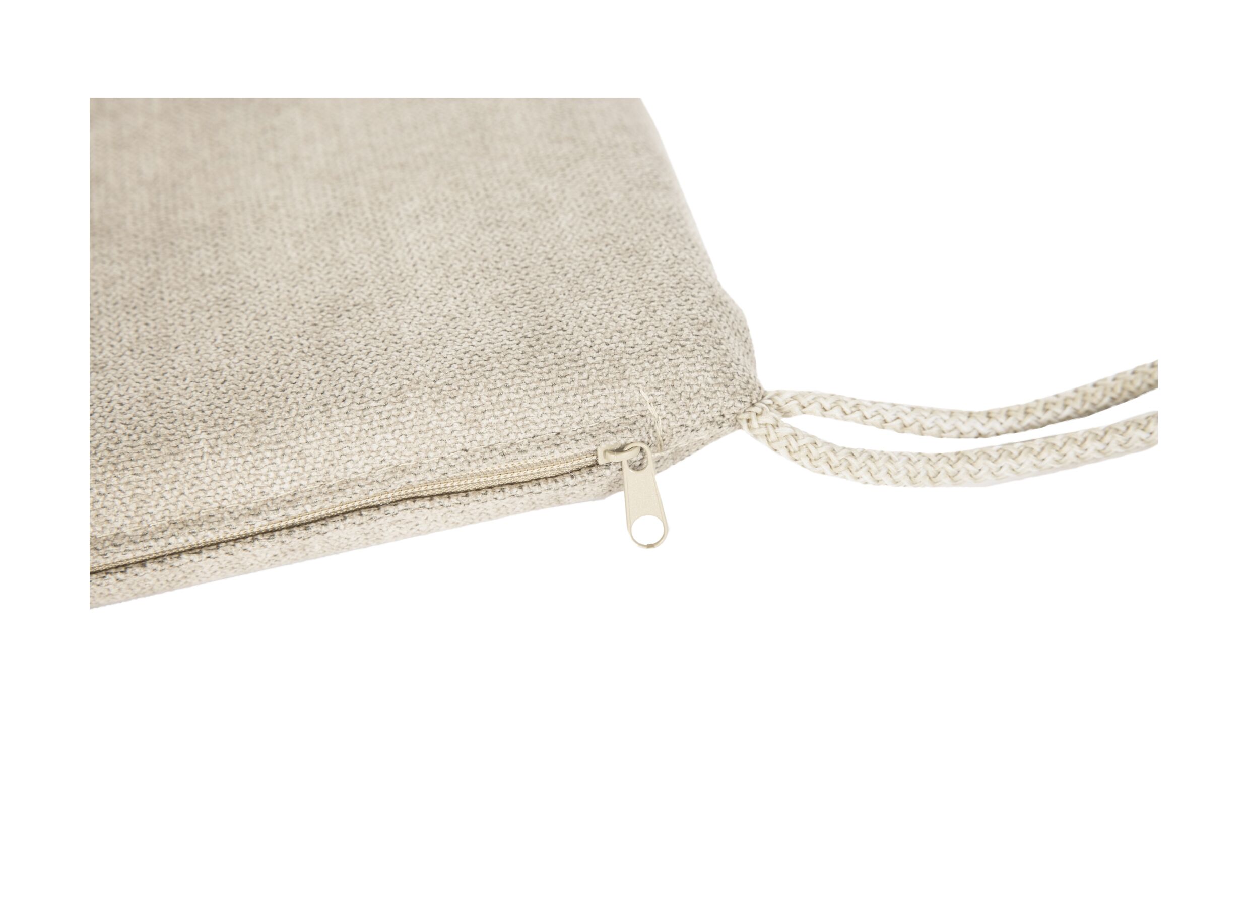 Detailfoto - Stoelkussen Enjoy 40x40cm - stof - beige