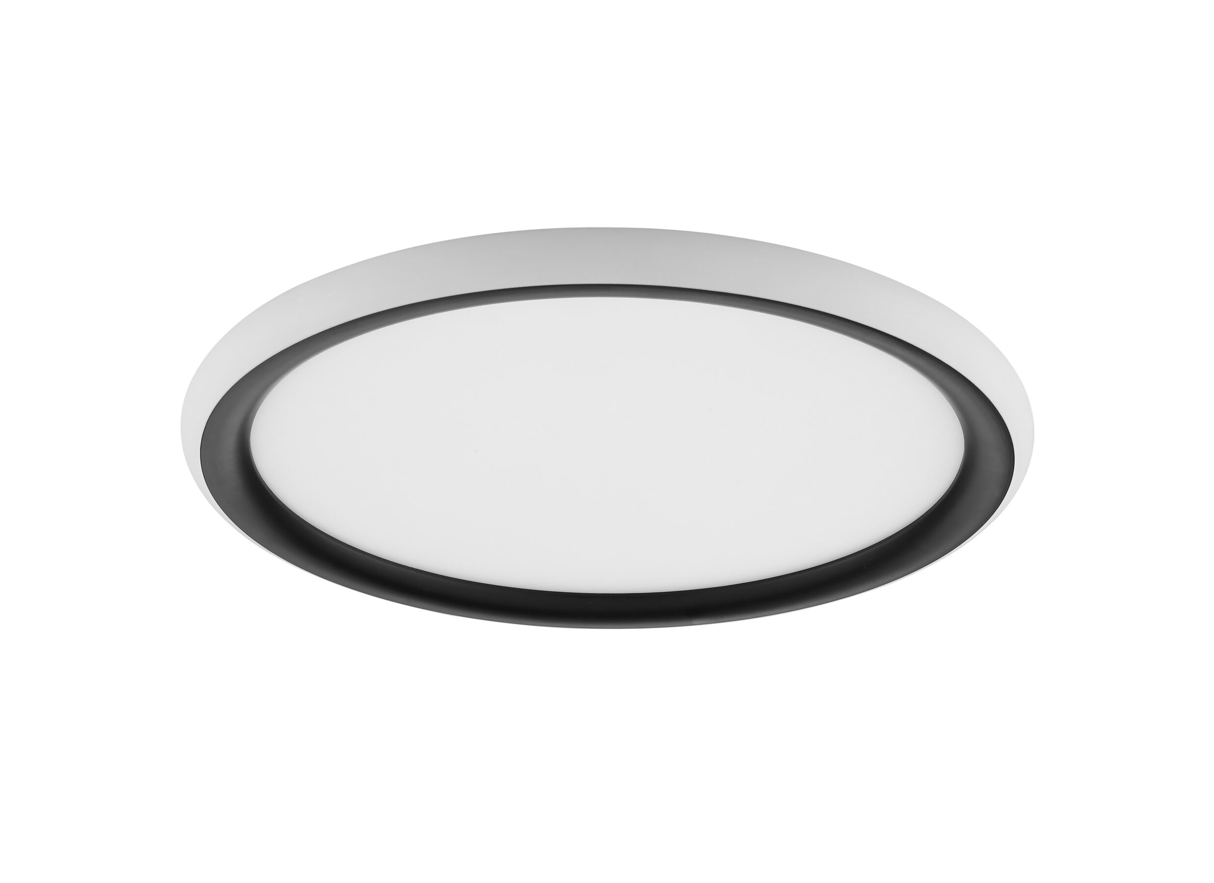 Plafondlamp Carloz Ø30cm - kunststof - zwart & wit - Plafonnier Carloz Ø30cm - plastique - noir & blanc