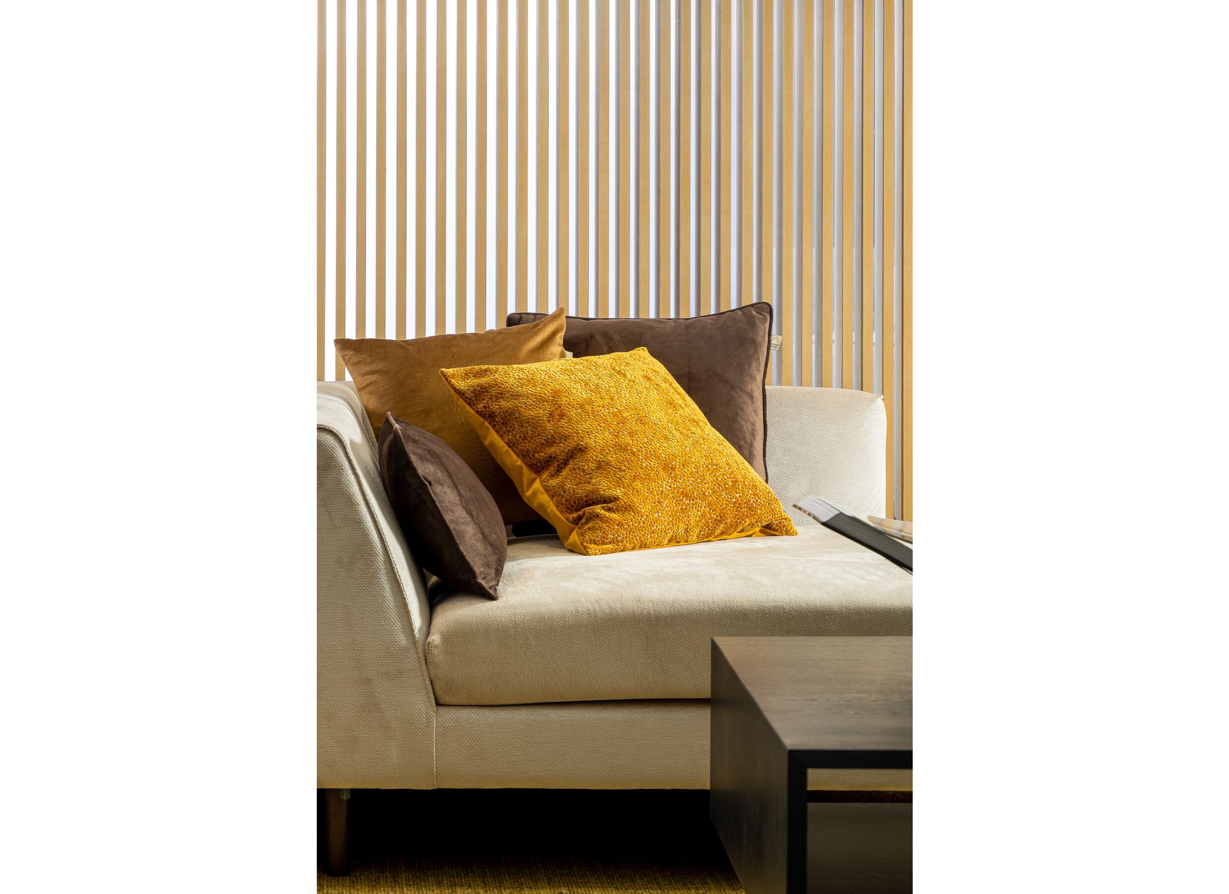 Foto ambiance - Coussin Caith 50x50cm chocolate martini