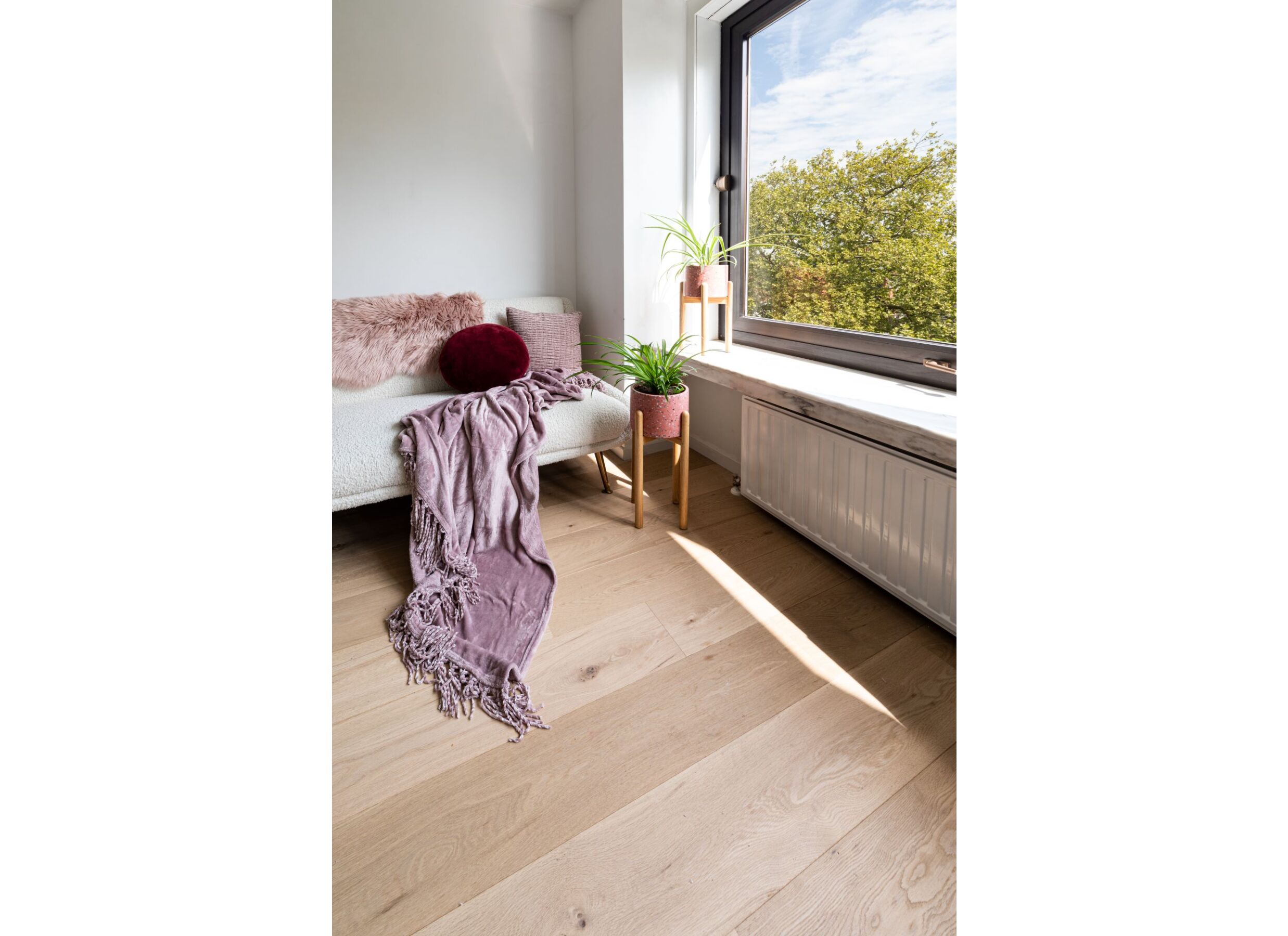 Sfeerfoto - Schapenvacht Lambskin 60x90cm oudroze