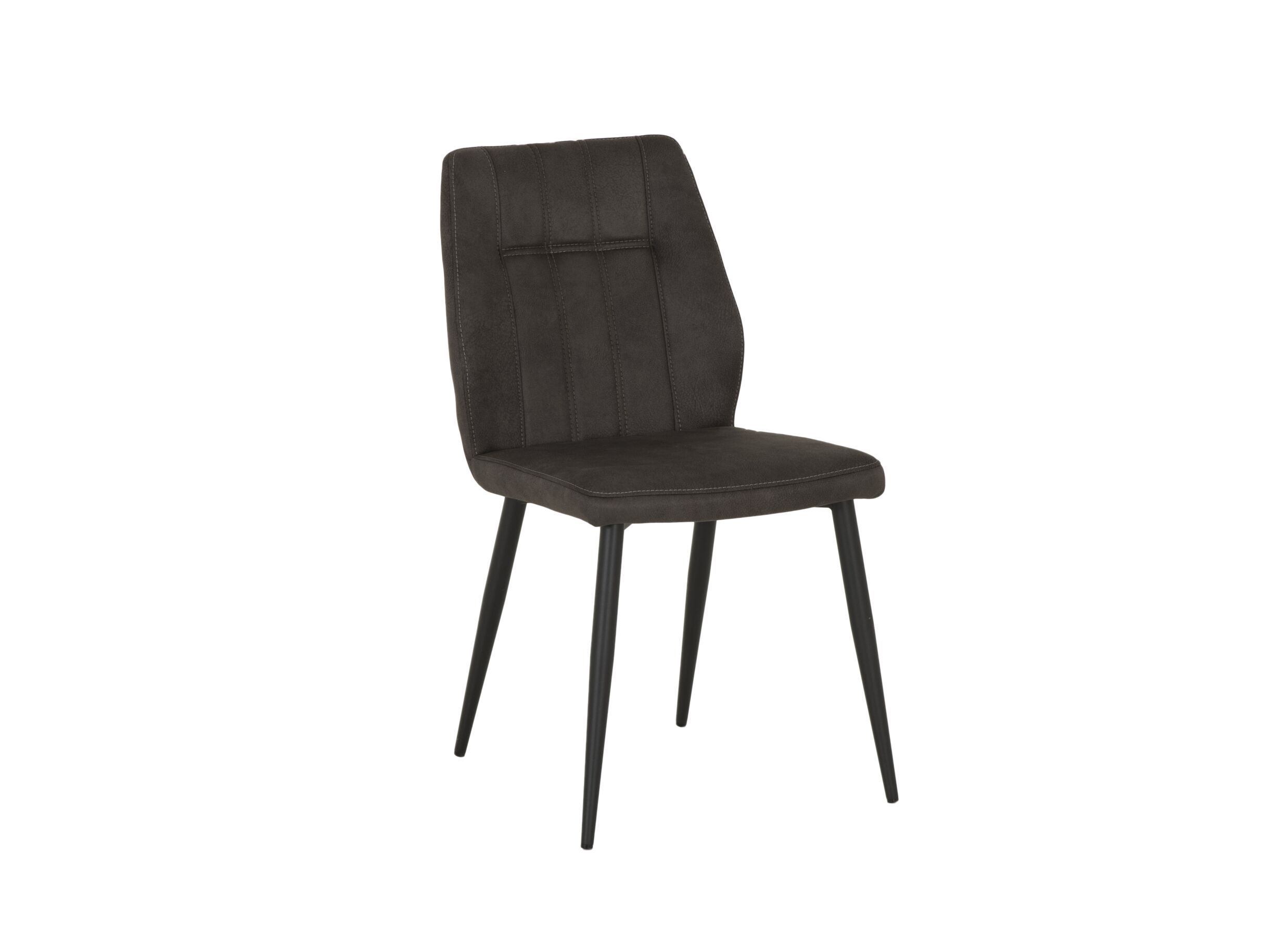 Chaise tissu anthracite - Chaise 47x55x89cm - tissu - anthracite
