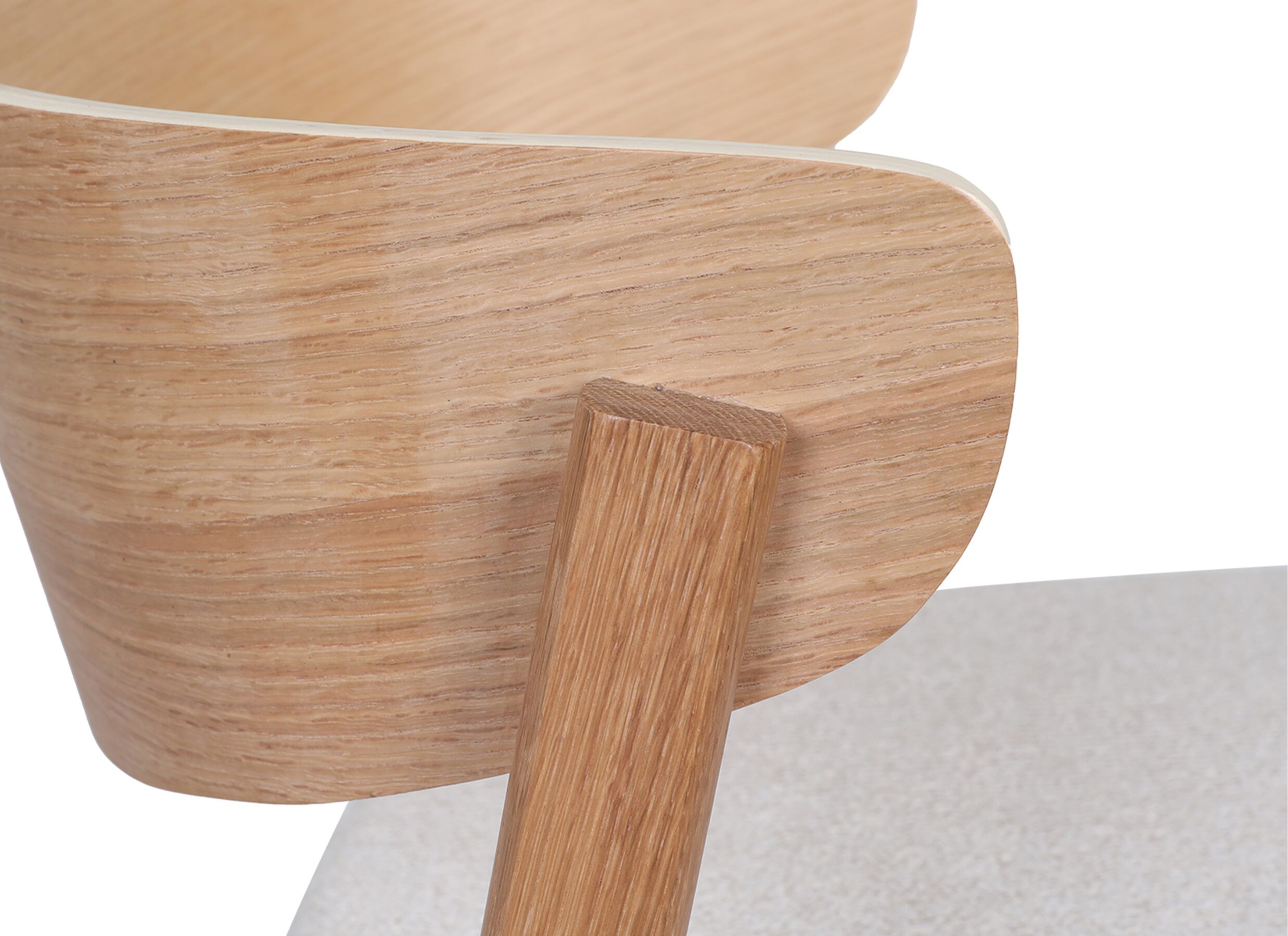 Detailfoto - Barstoel Grady ZH67cm - eik massief - white oak