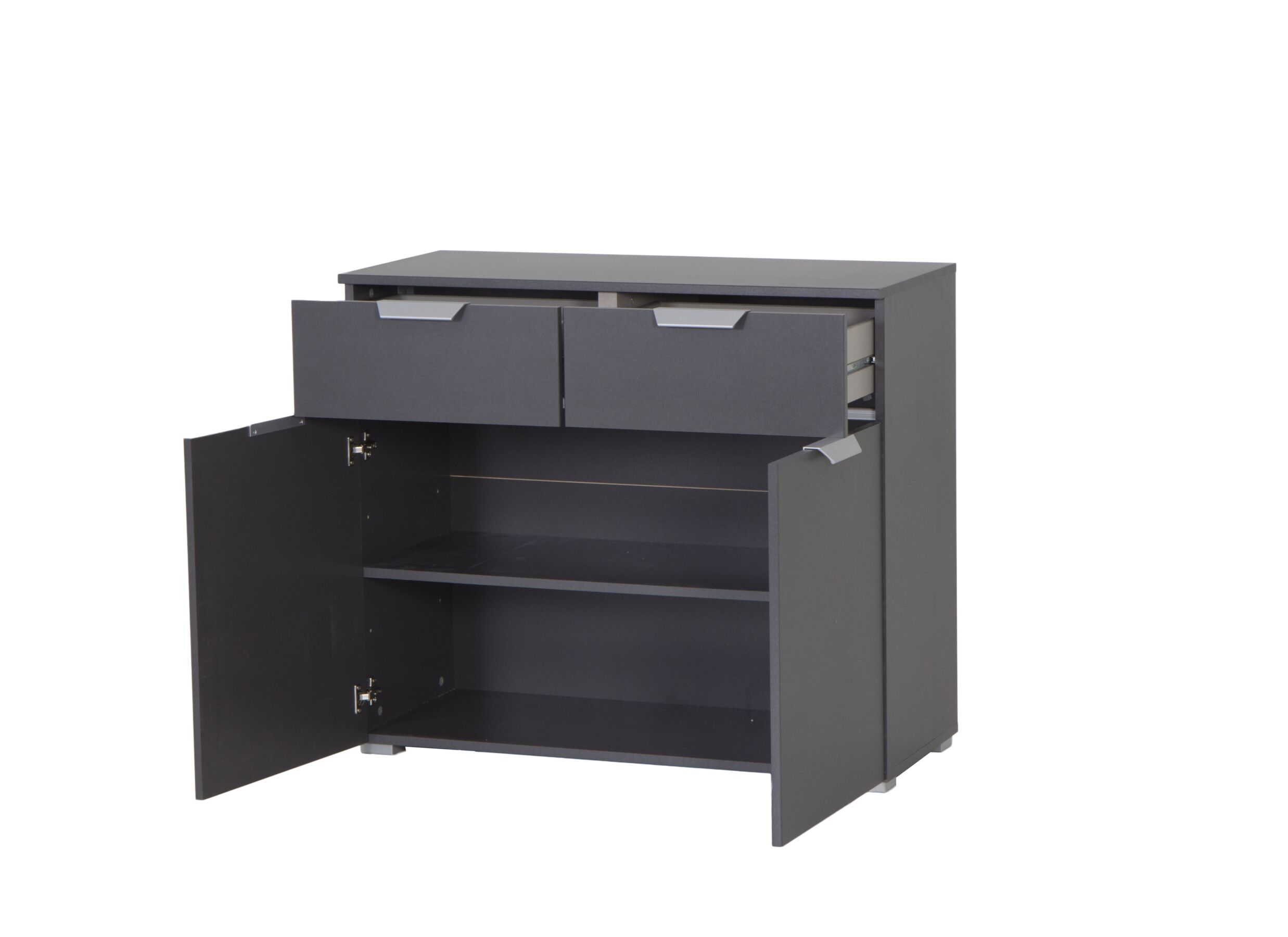 Commode 93x42x81cm - decor - kunststof alu