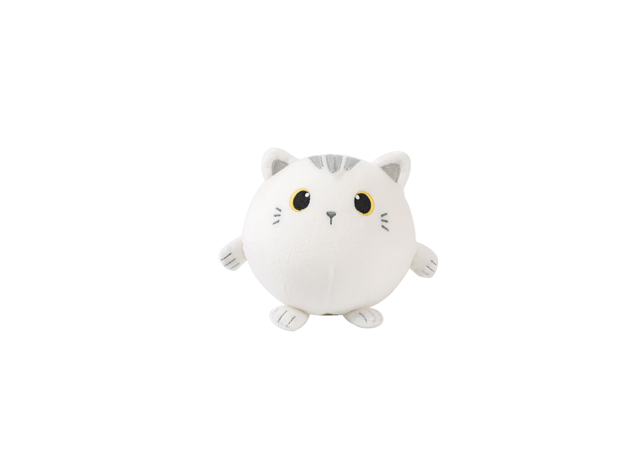 Kussen Squishy White Cat Ø13cm - stof - wit - Coussin Squishy White Cat Ø13cm - tissu - wit